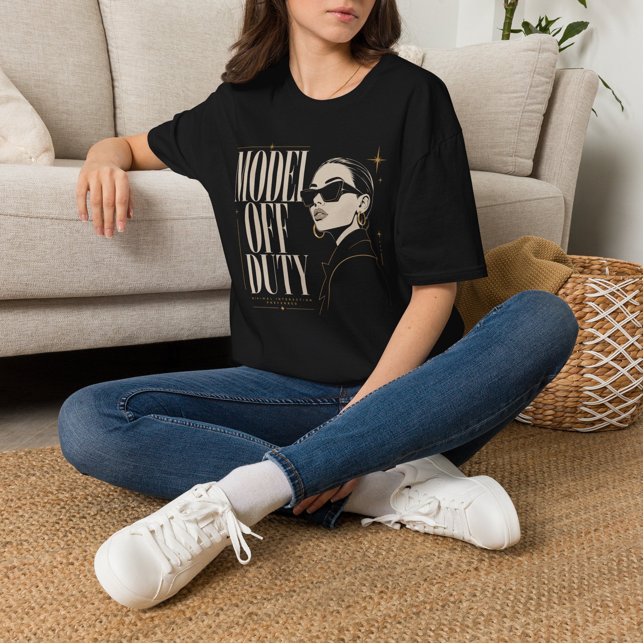 Model Off Duty, Minimal Interaction Preferred - T-Shirt
