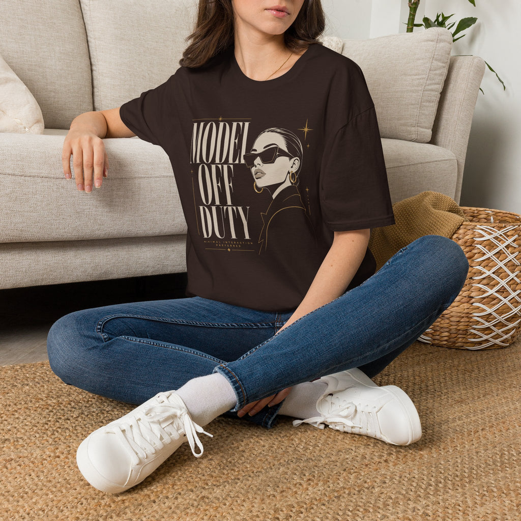 Model Off Duty, Minimal Interaction Preferred - T-Shirt