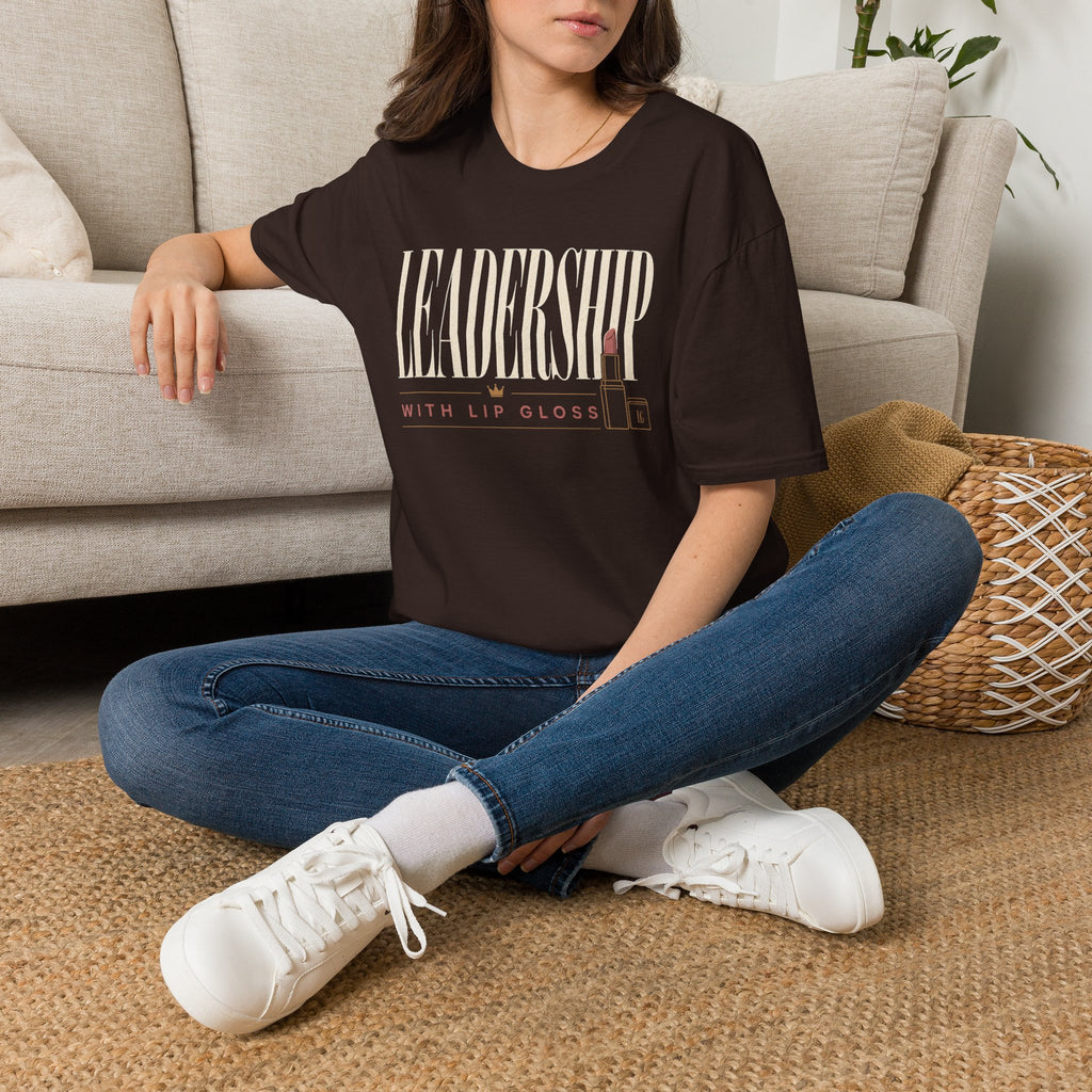 Leadership with Lip Gloss - T-Shirt