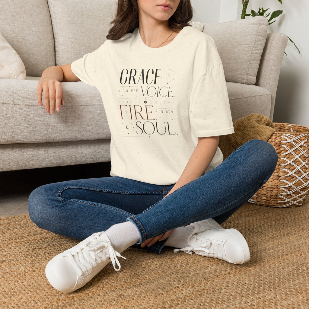 Grace In Her Voice, Fire In Her Soul - T-Shirt
