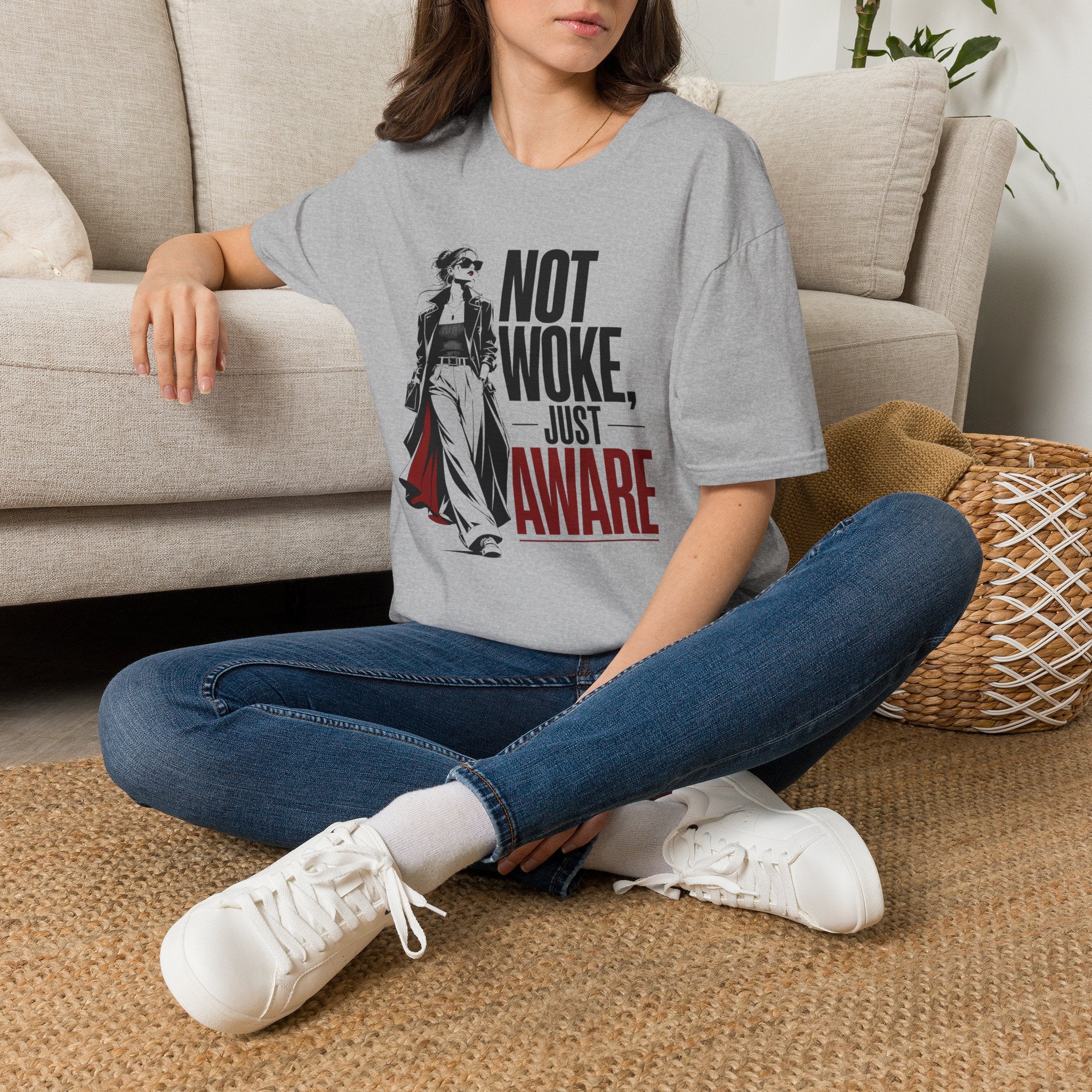 Not Woke, Just Aware - T-Shirt