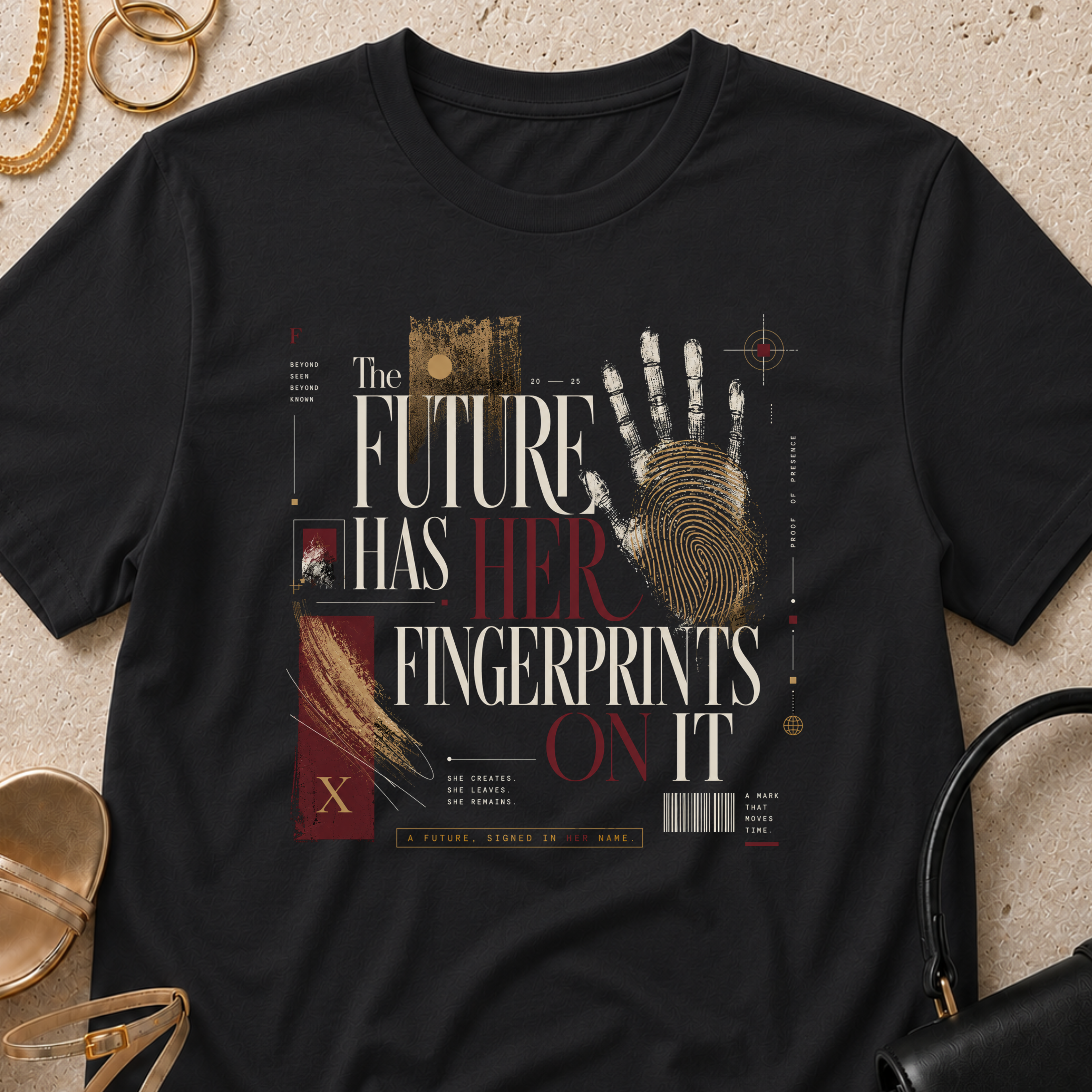 The Future Has Her Fingerprints On It - T-Shirt