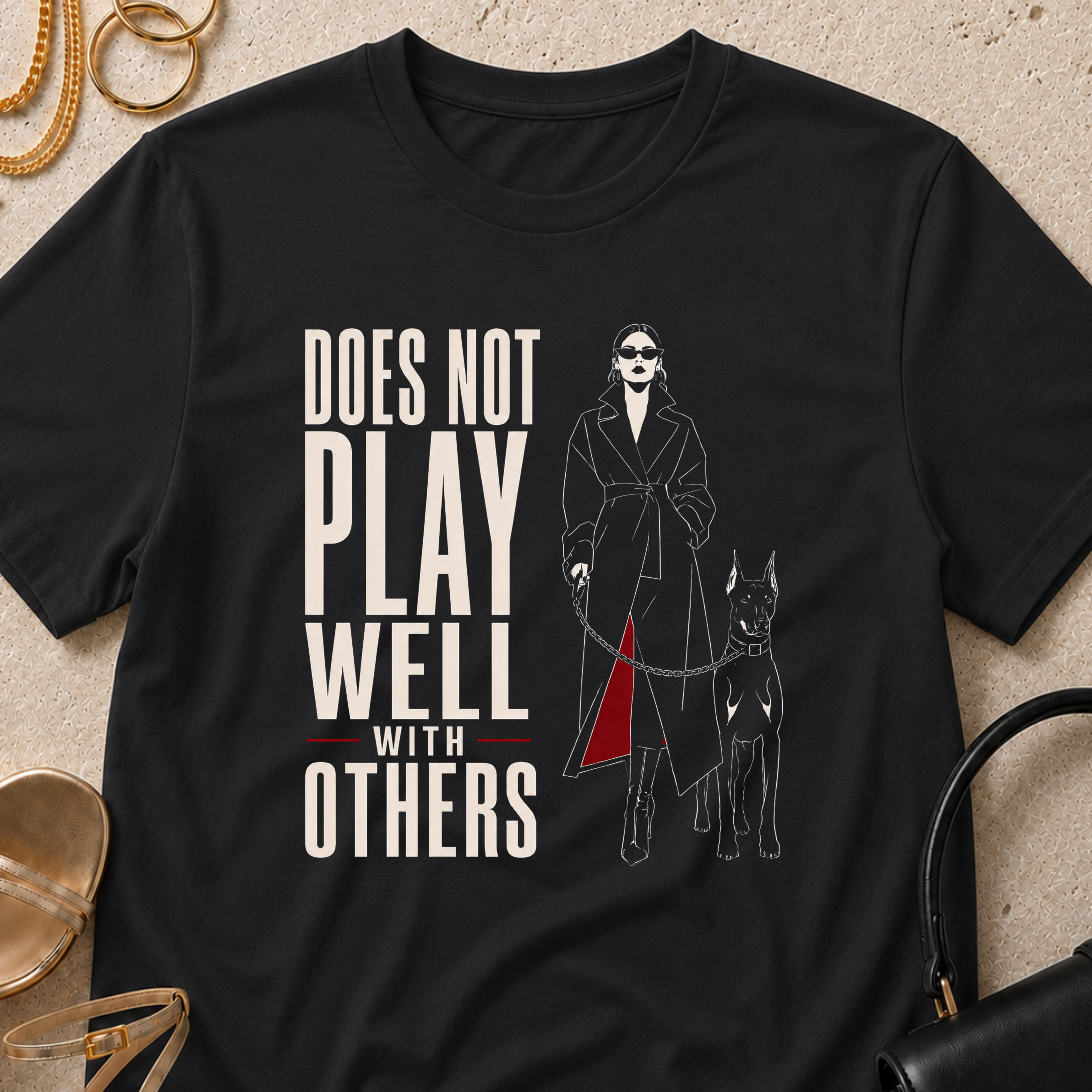 Does Not Play Well With Others - T-Shirt