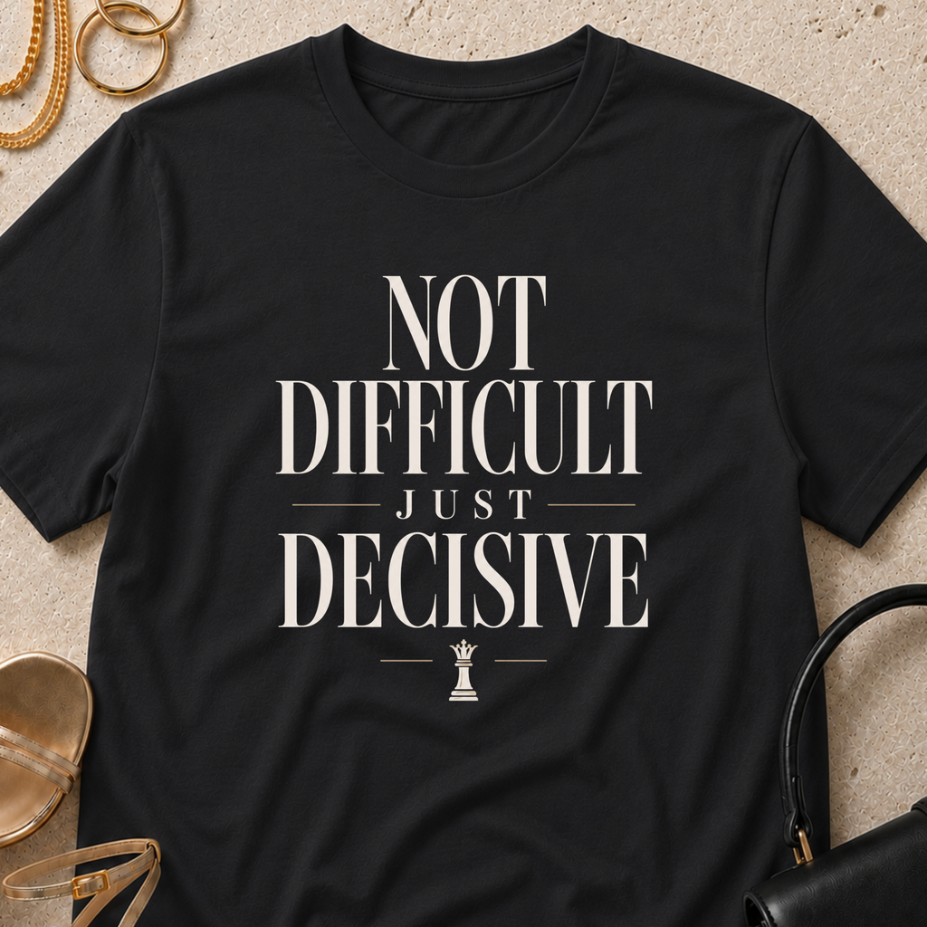 Not Difficult, Just Decisive - T-Shirt