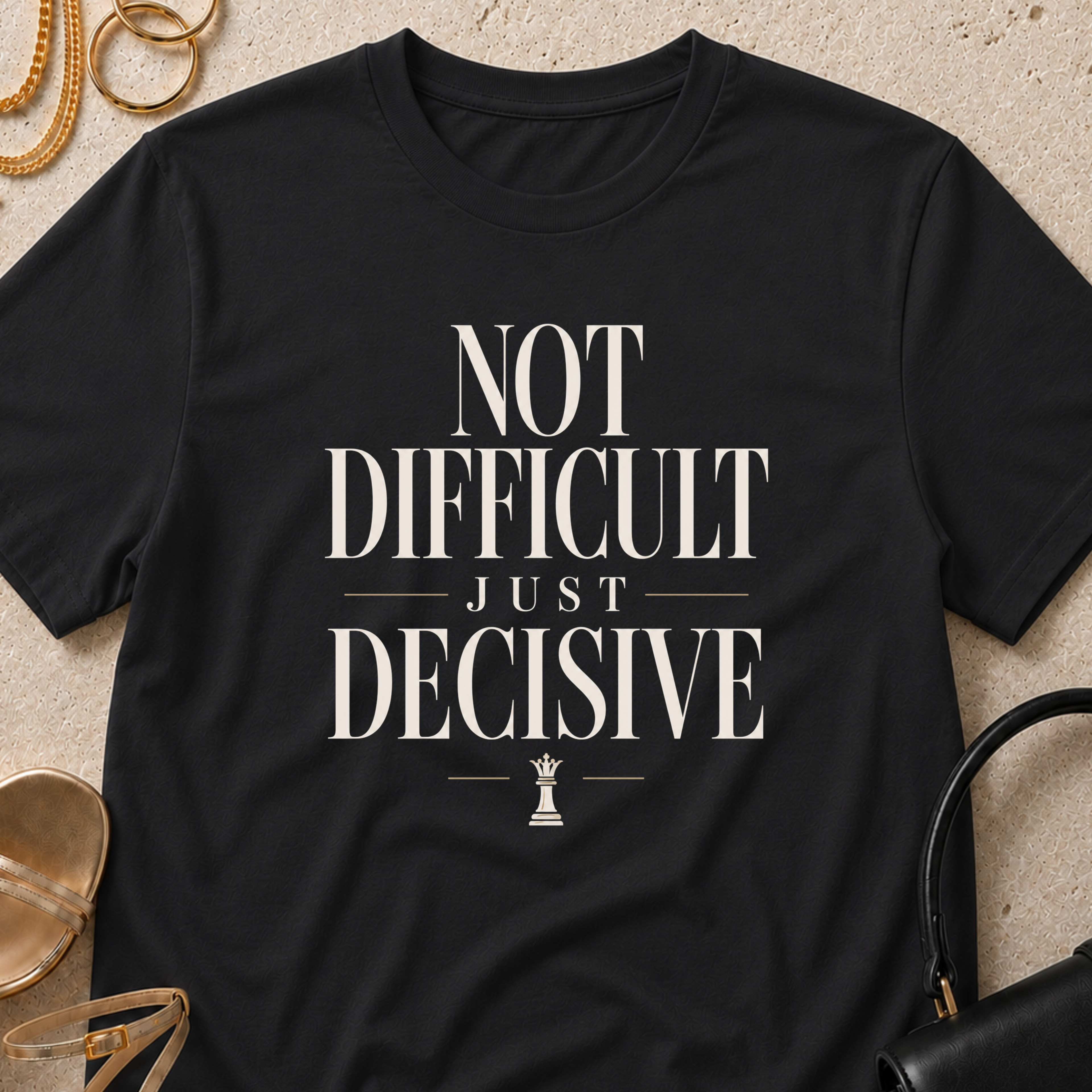 Not Difficult, Just Decisive - T-Shirt