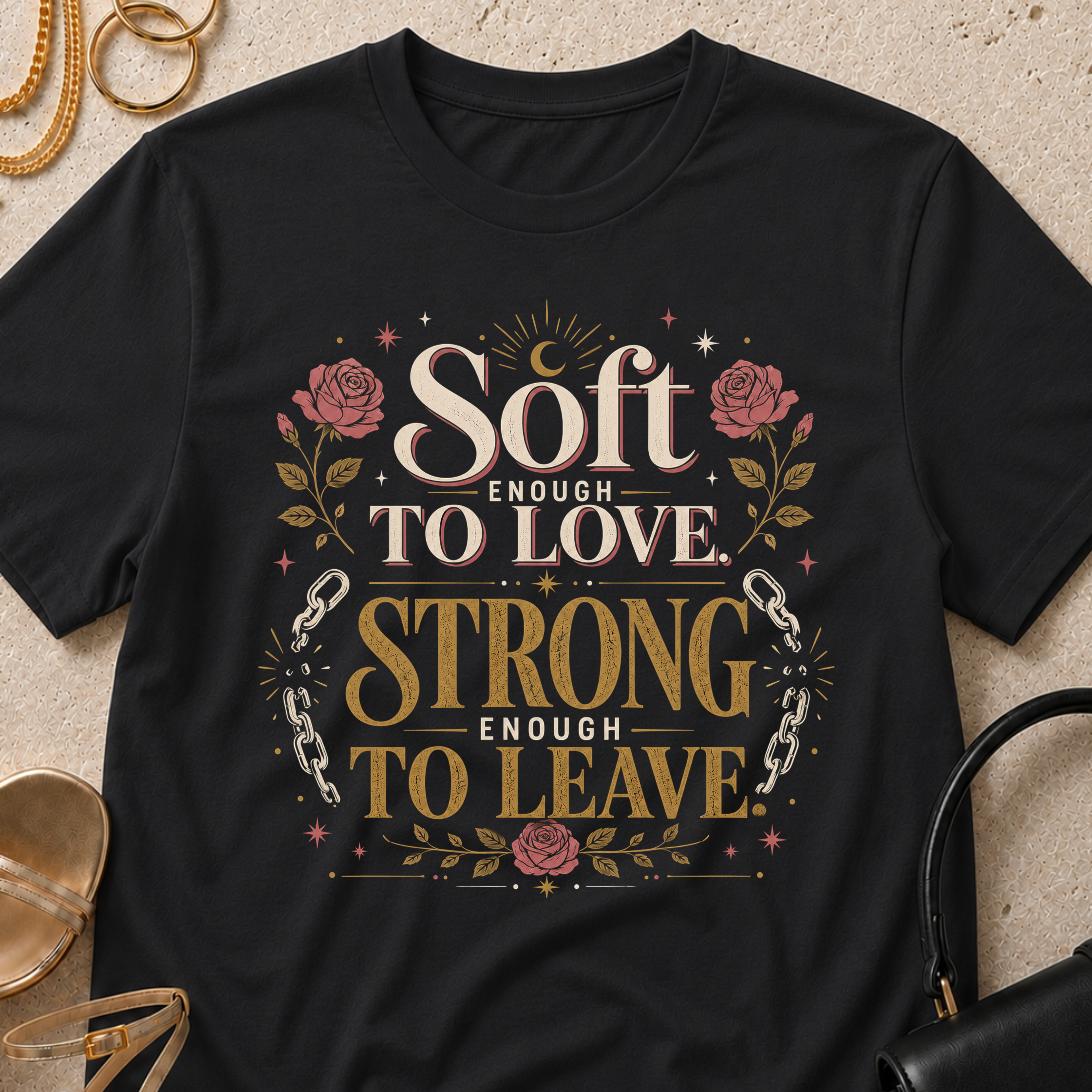 Soft Enough to Love, Strong Enough to Leave - T-Shirt