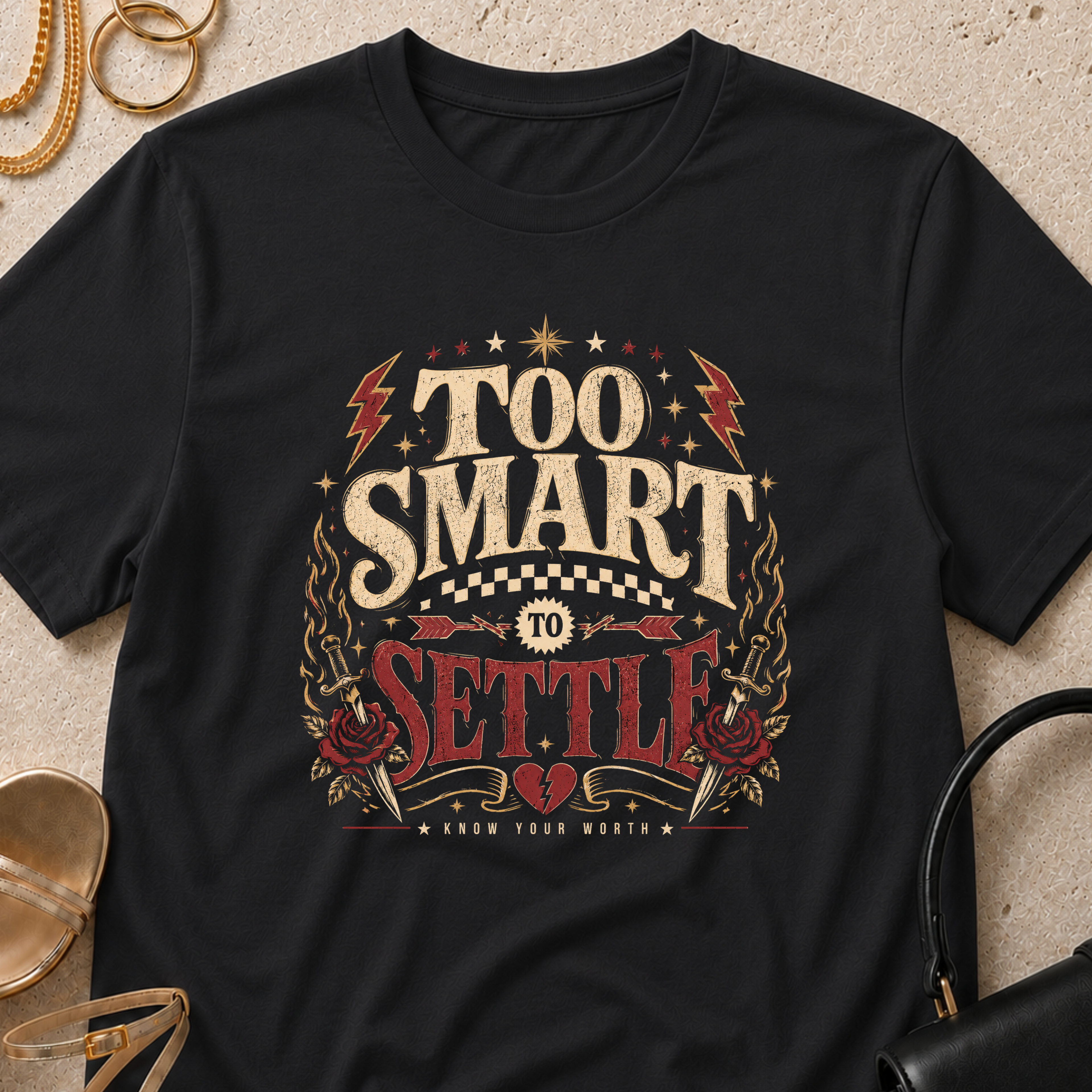 Too Smart to Settle - T-Shirt