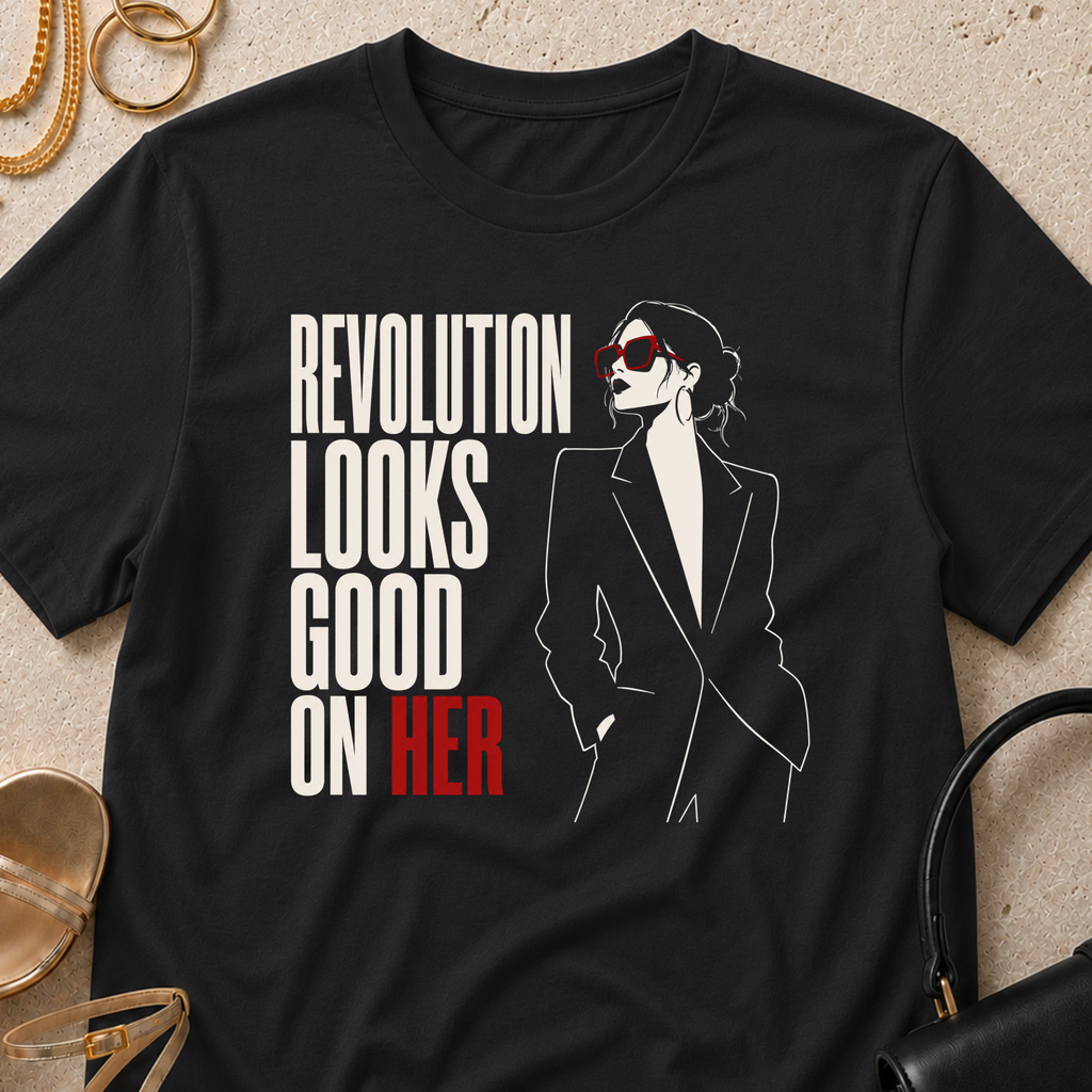 Revolution Looks Good on Her - T-Shirt
