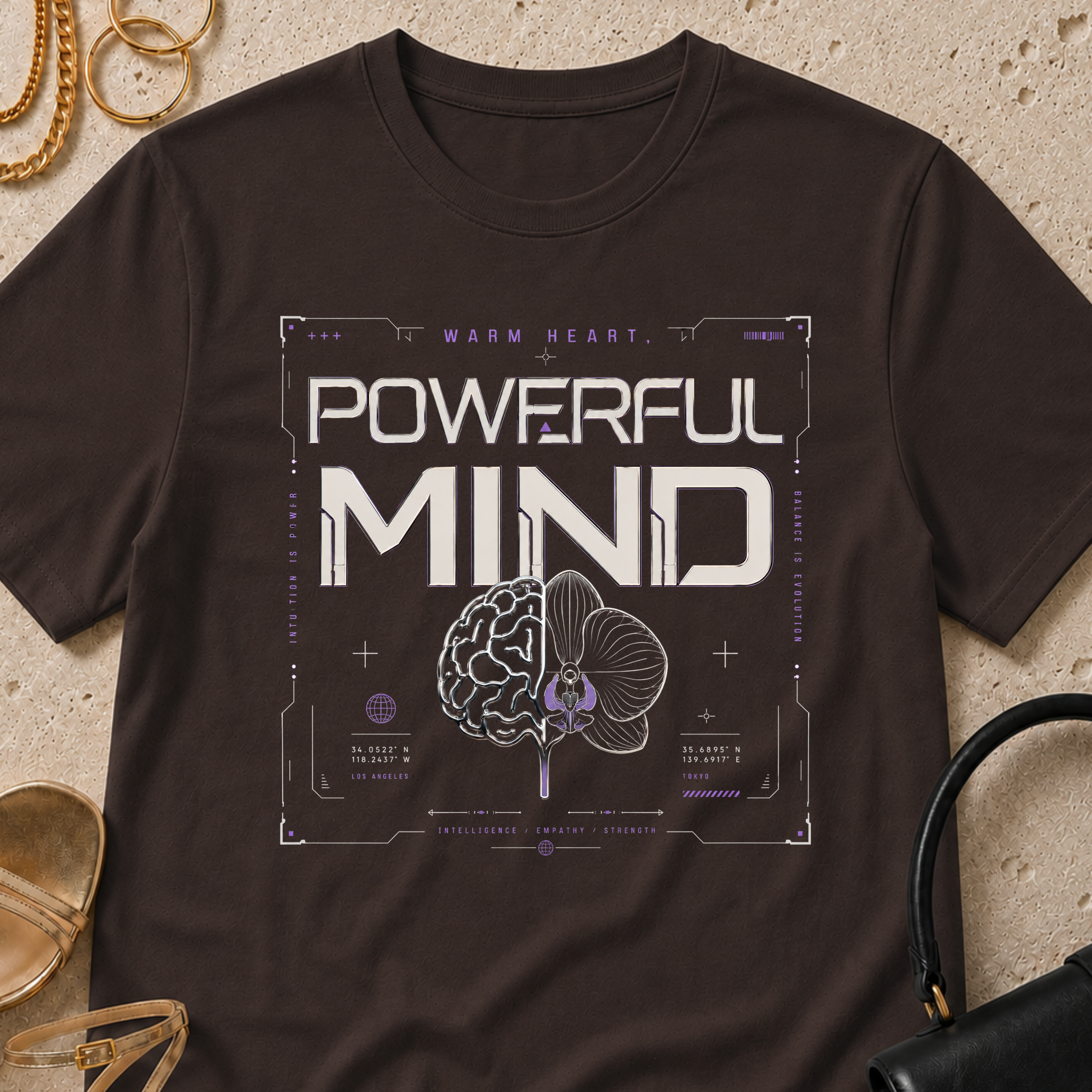 Warm Heart, Powerful Mind - T-Shirt