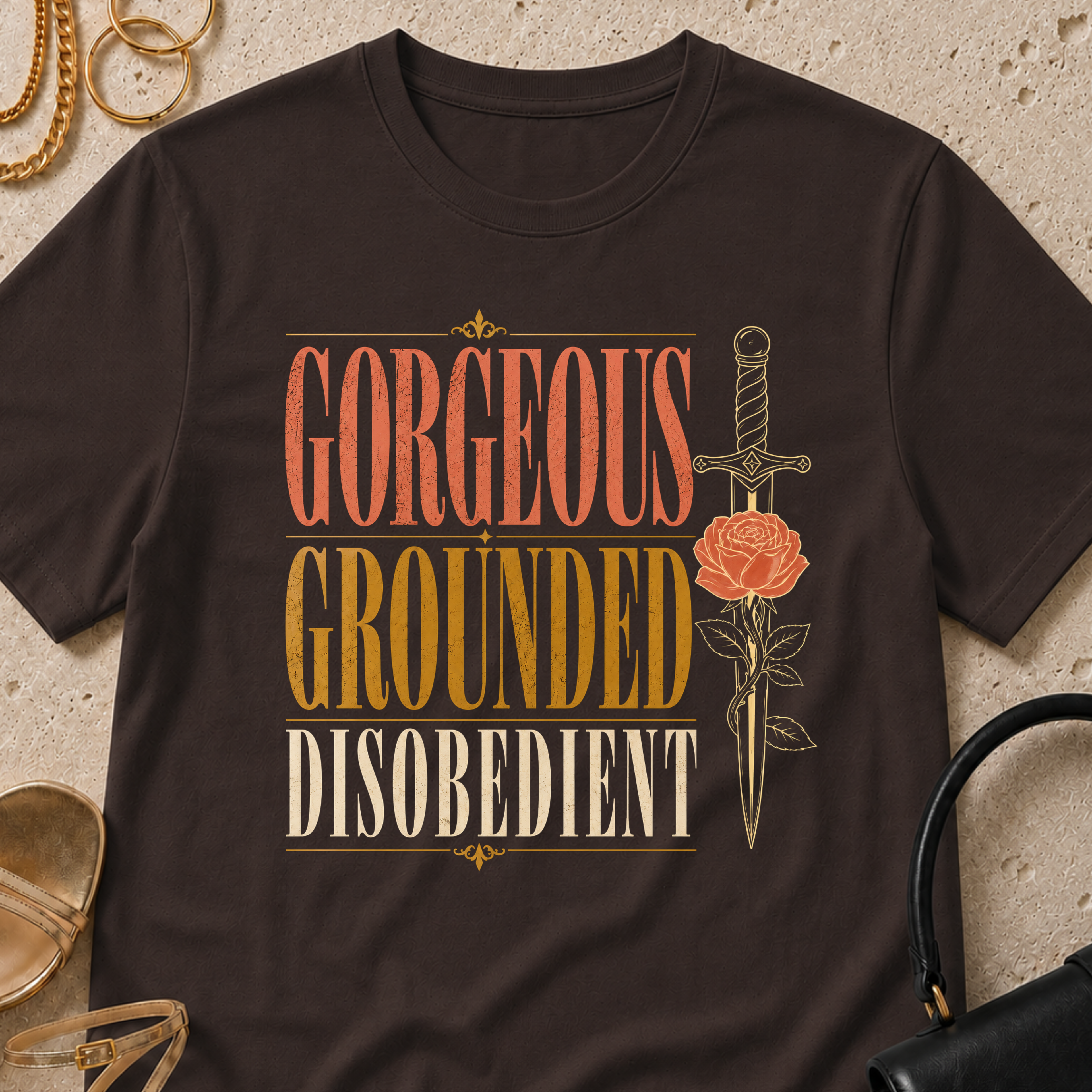 Gorgeous, Grounded, Disobedient - T-Shirt
