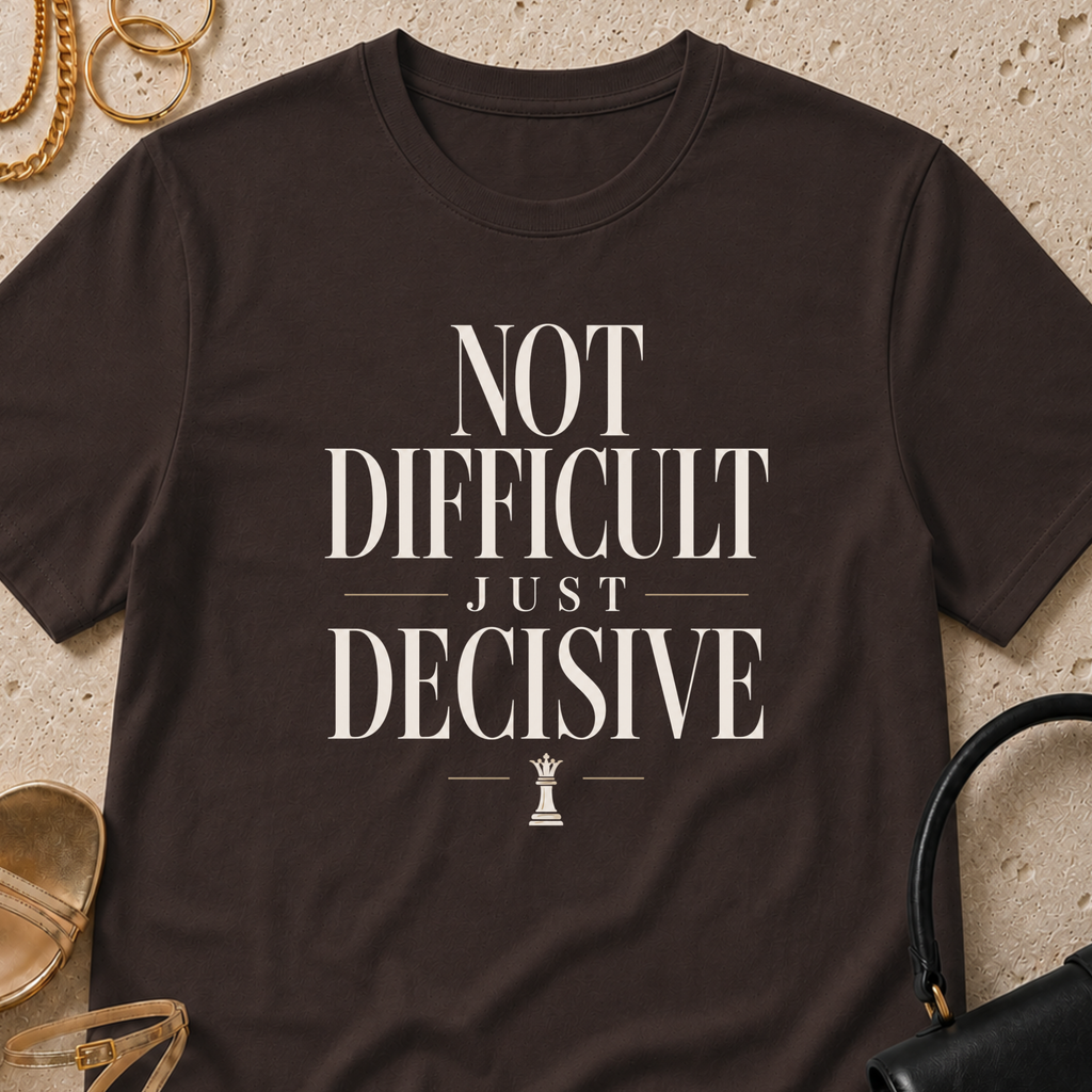 Not Difficult, Just Decisive - T-Shirt