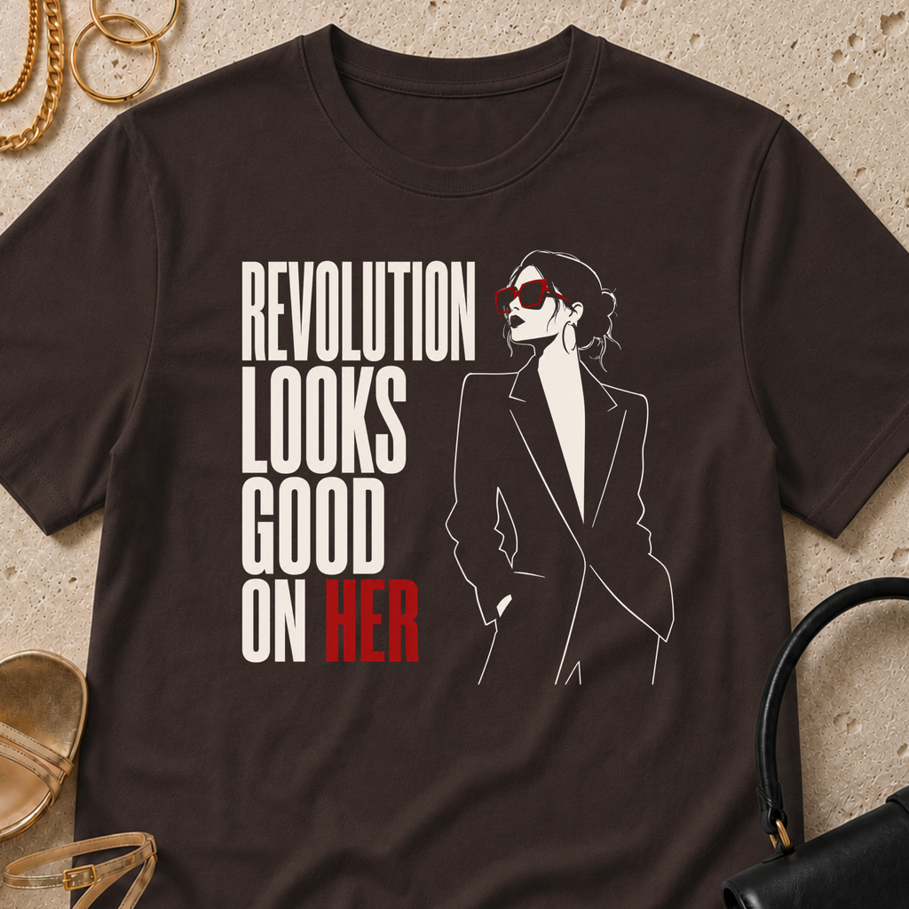 Revolution Looks Good on Her - T-Shirt