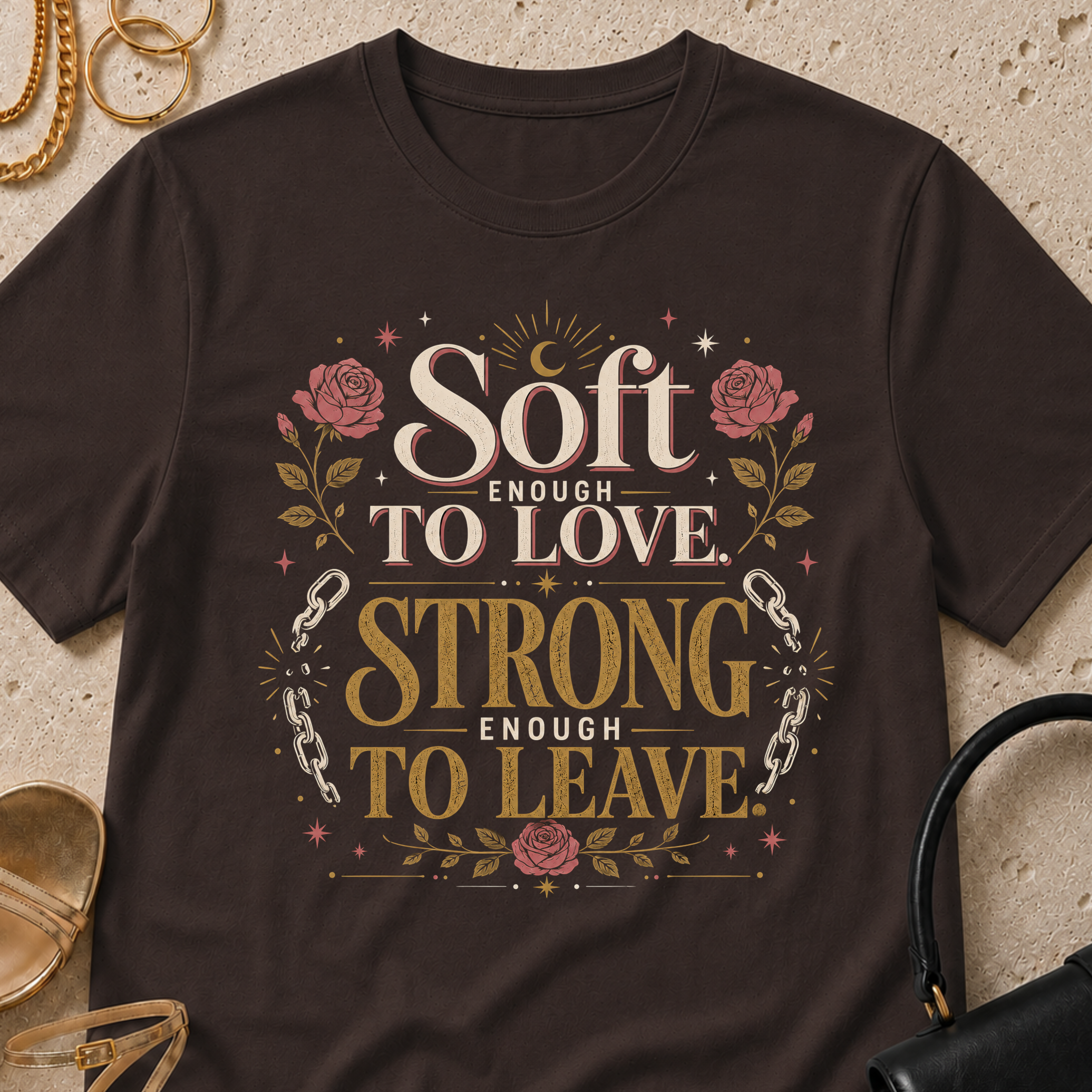 Soft Enough to Love, Strong Enough to Leave - T-Shirt