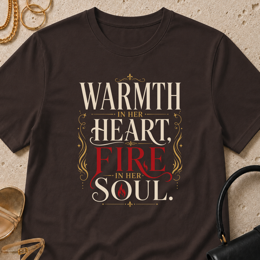 Warmth In Her Heart, Fire In Her Soul - T-Shirt
