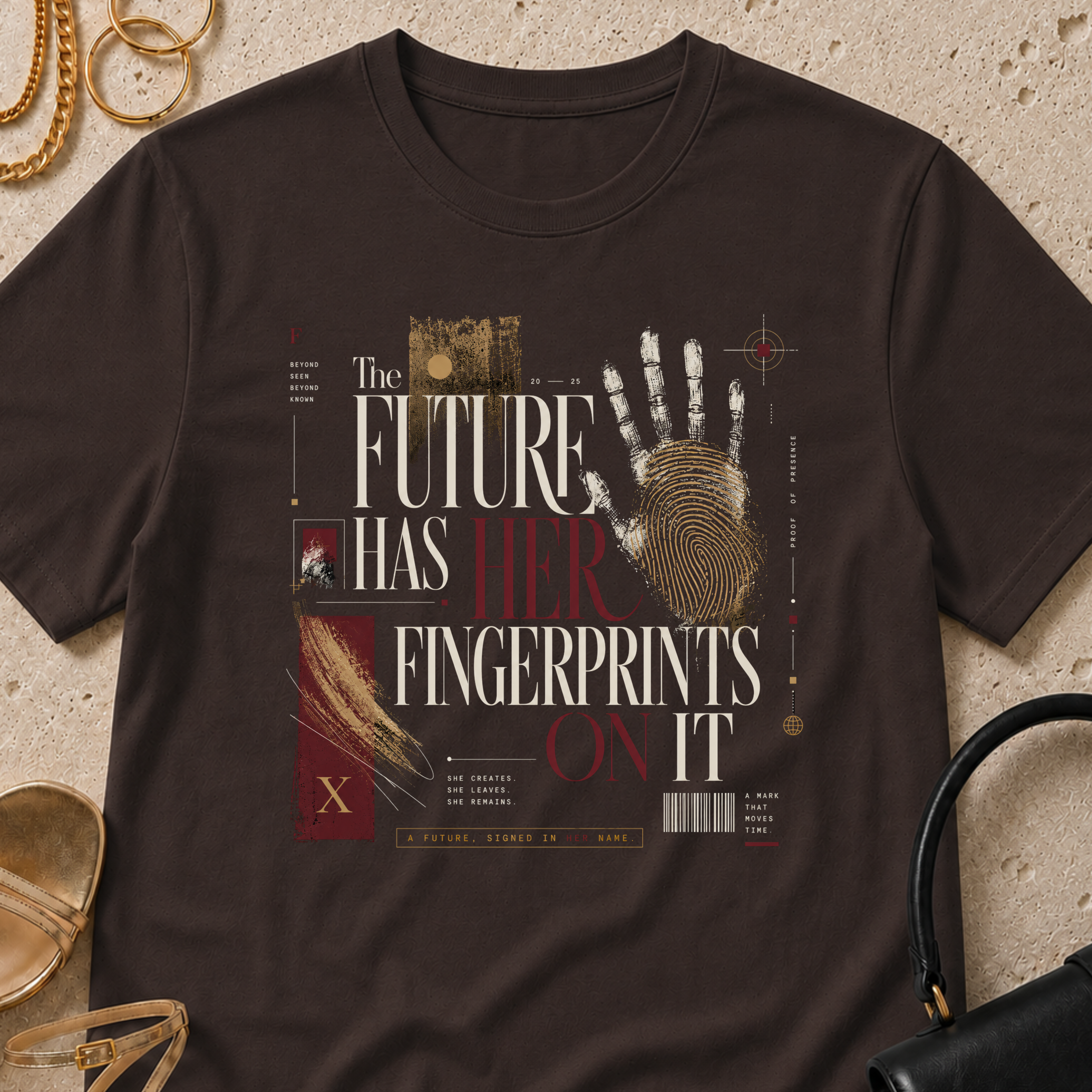 The Future Has Her Fingerprints On It - T-Shirt