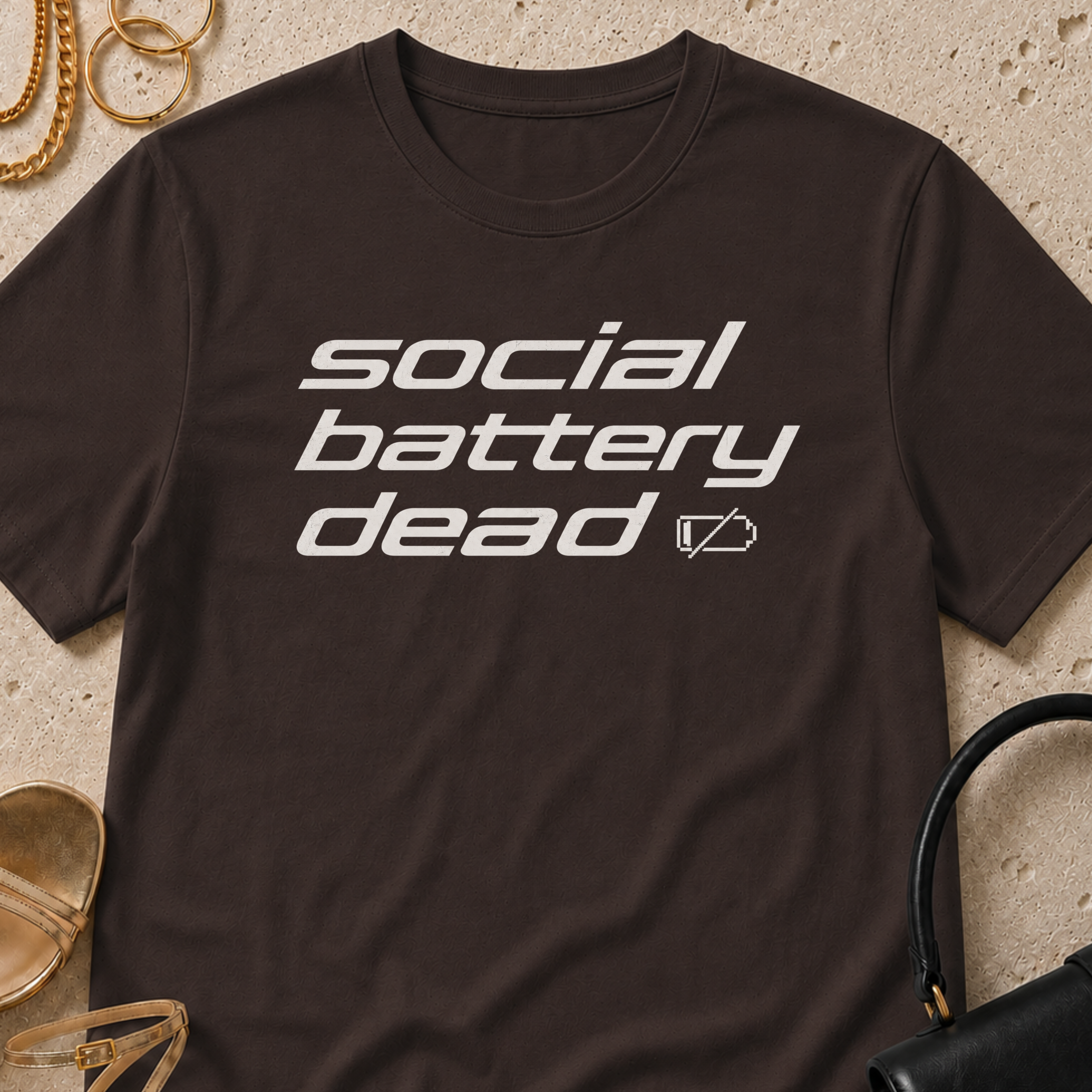 Social Battery Dead - T-Shirt