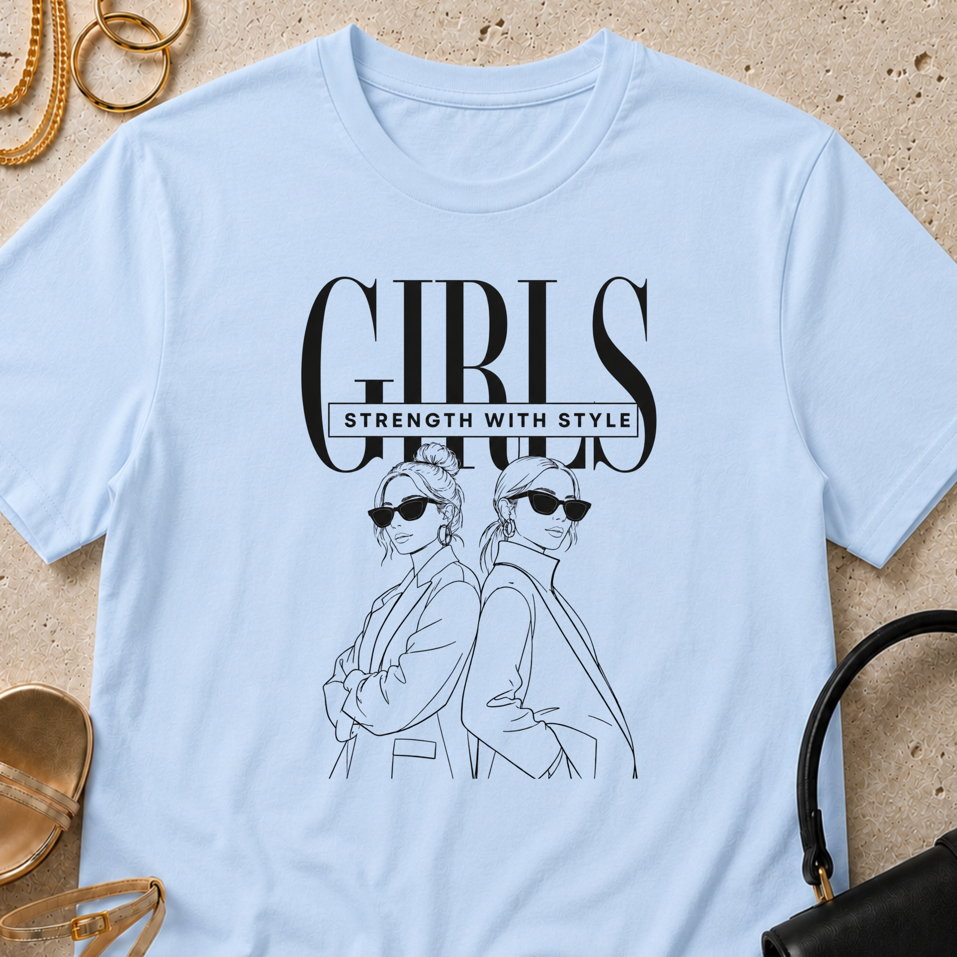 Girls, Strength With Style - T-Shirt