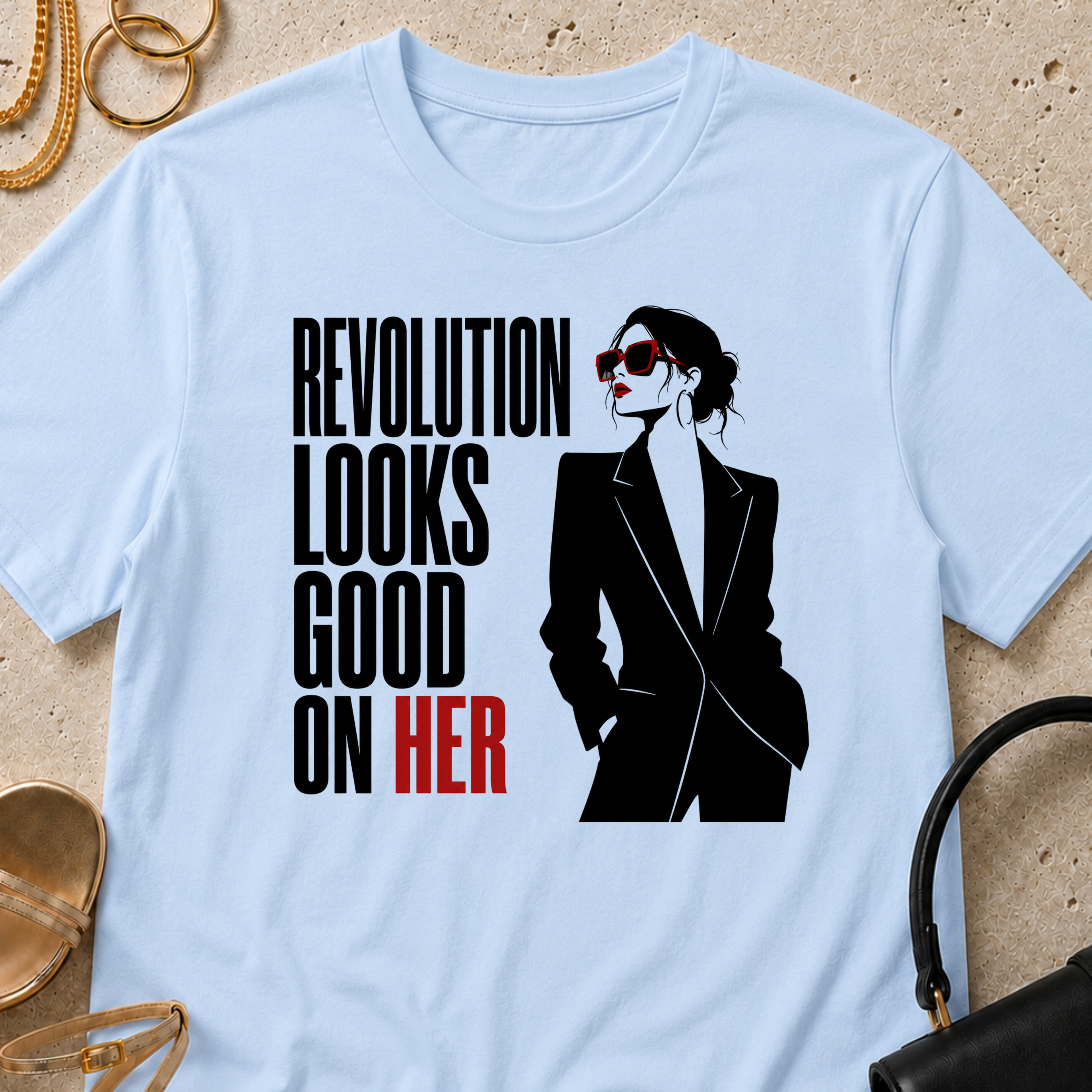 Revolution Looks Good on Her - T-Shirt