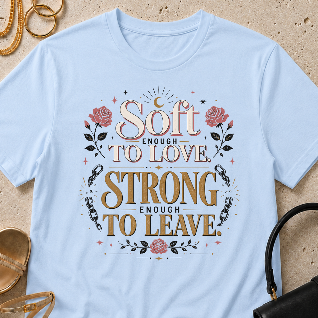 Soft Enough to Love, Strong Enough to Leave - T-Shirt