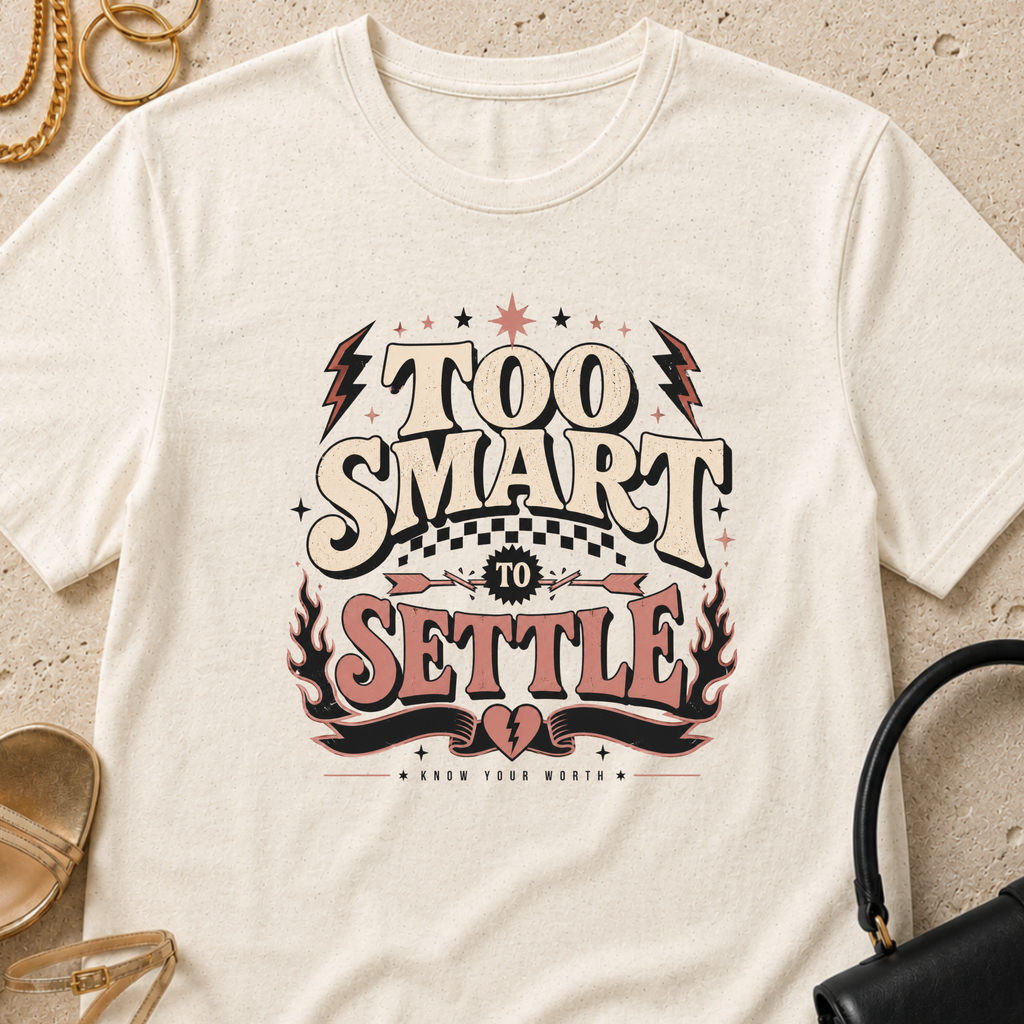 Too Smart to Settle - T-Shirt