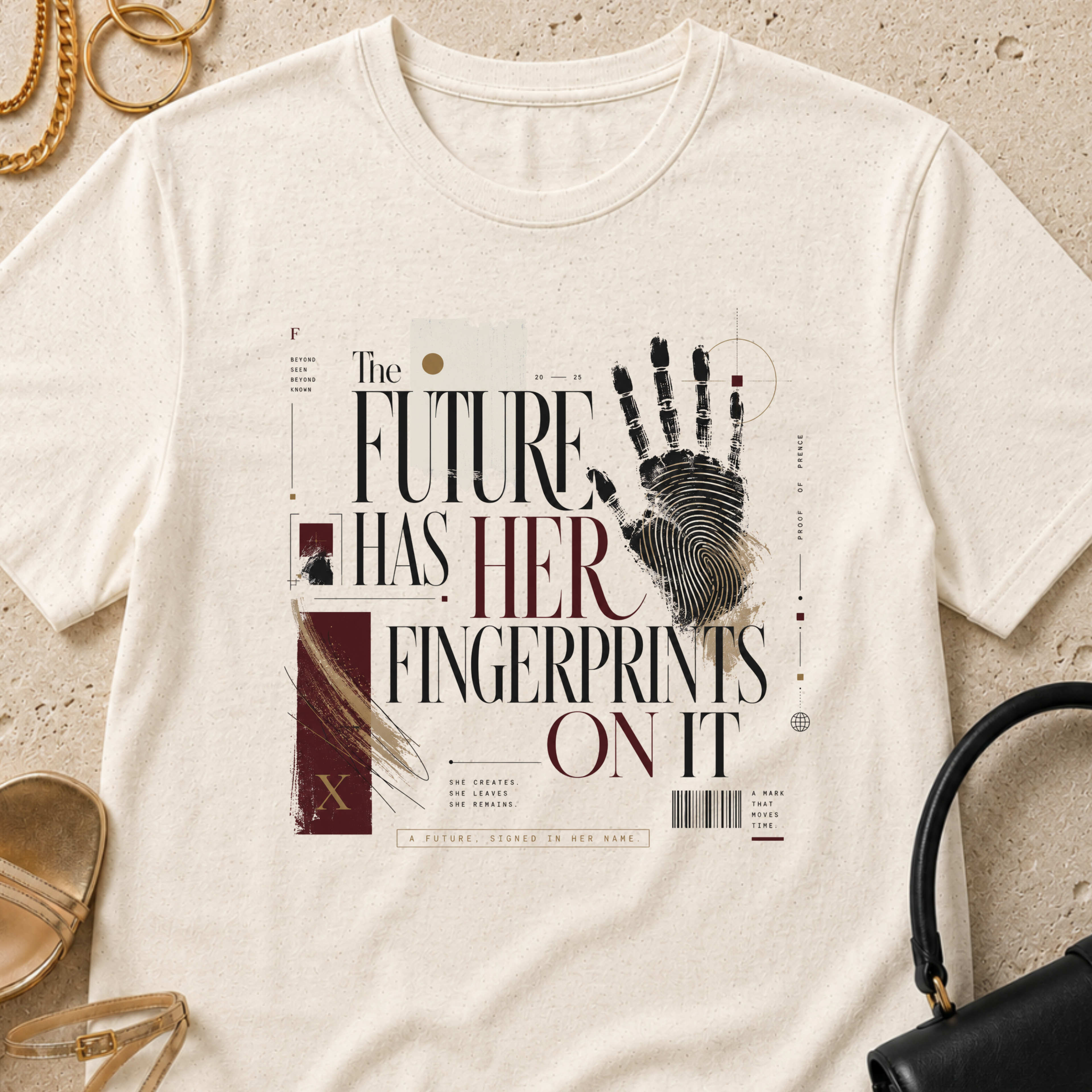 The Future Has Her Fingerprints On It - T-Shirt