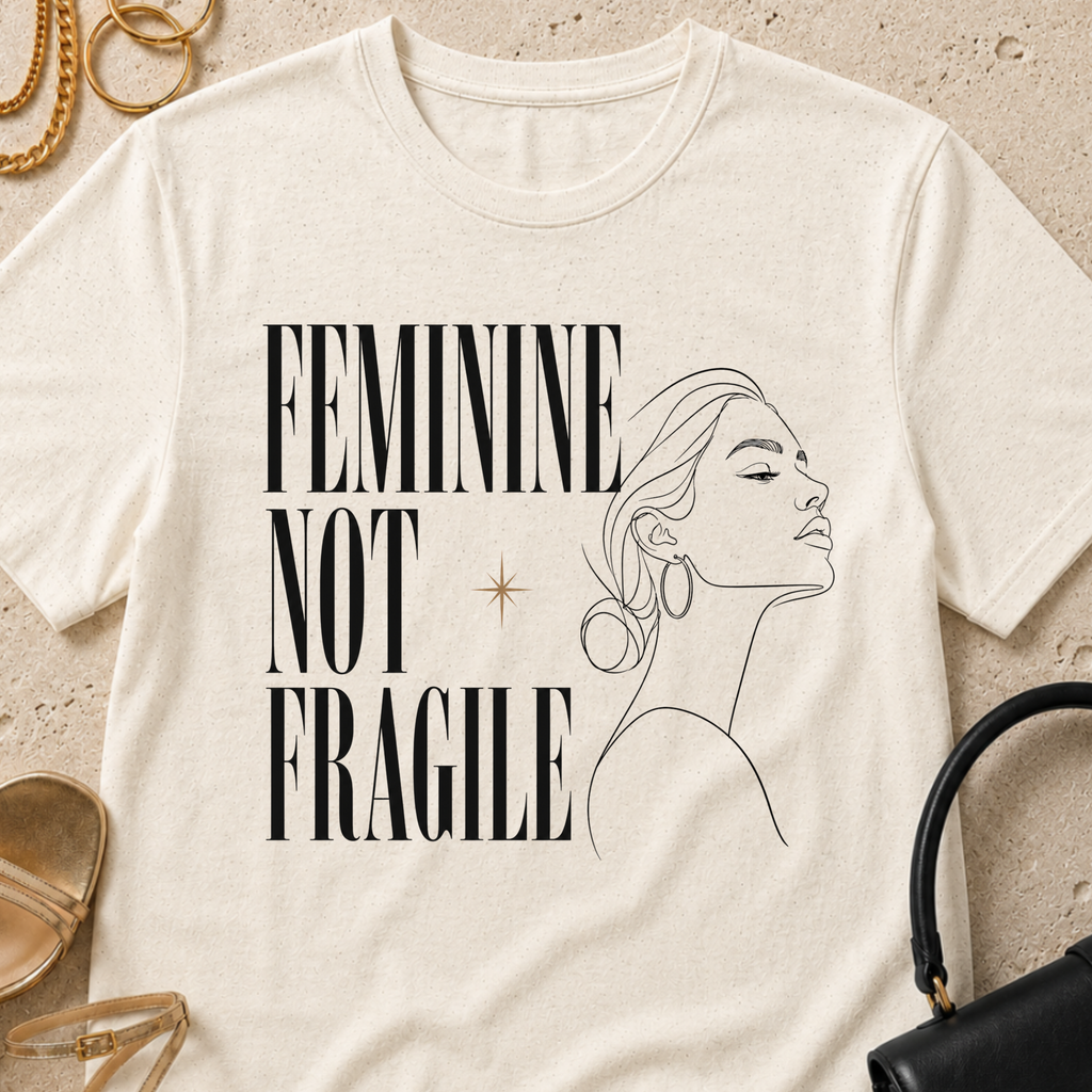 Feminine Not Fragile - T-Shirt