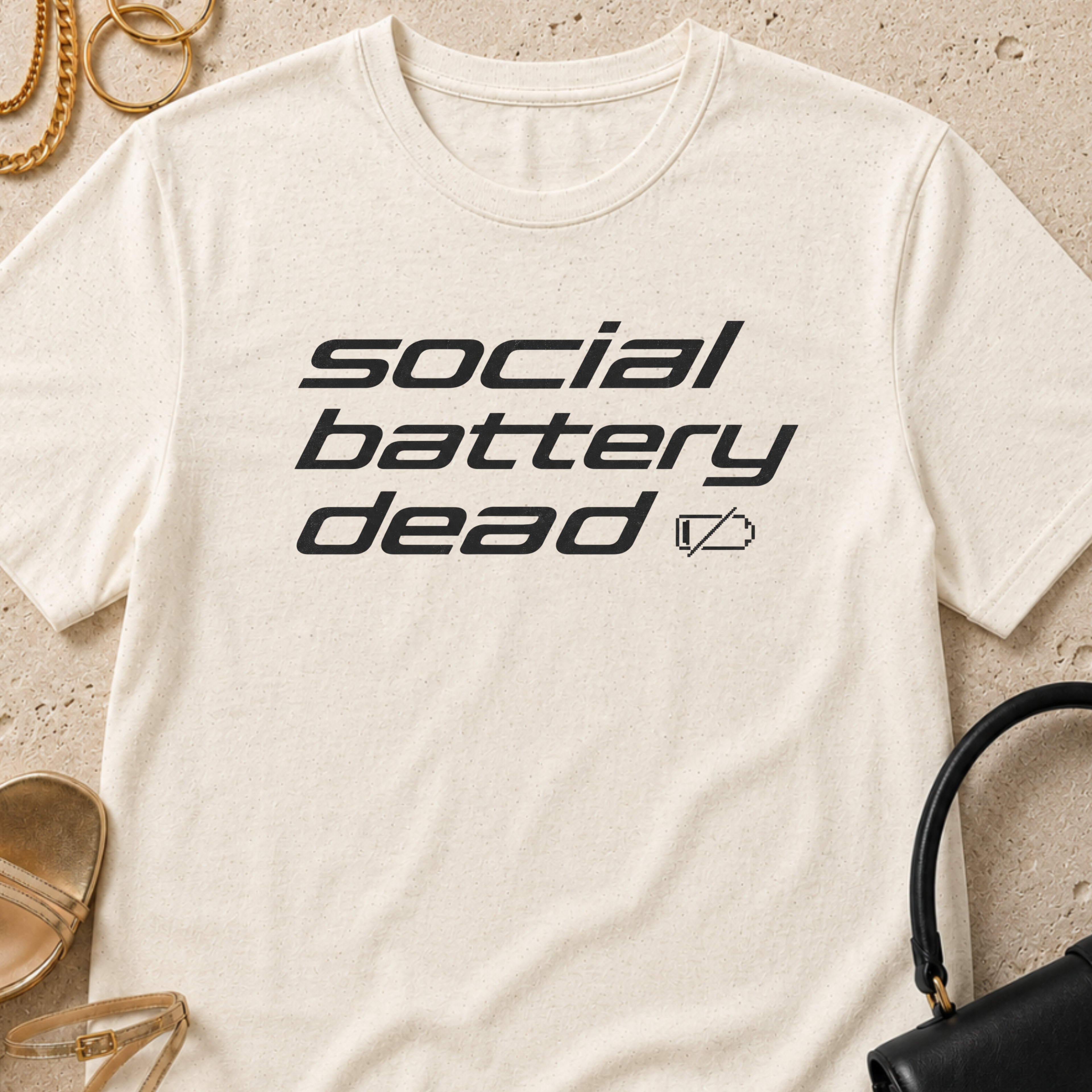 Social Battery Dead - T-Shirt