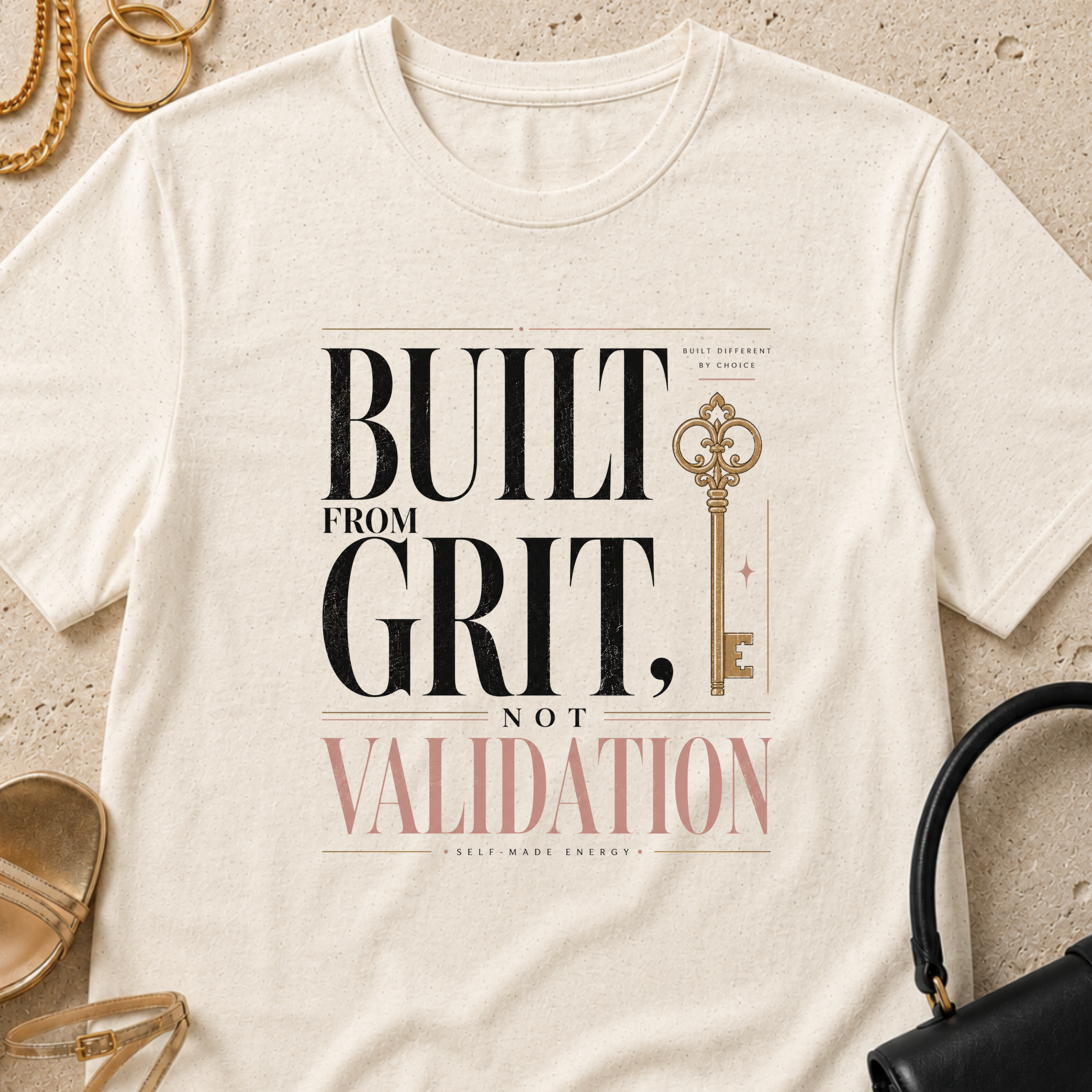 Built from Grit Not Validation - T-Shirt