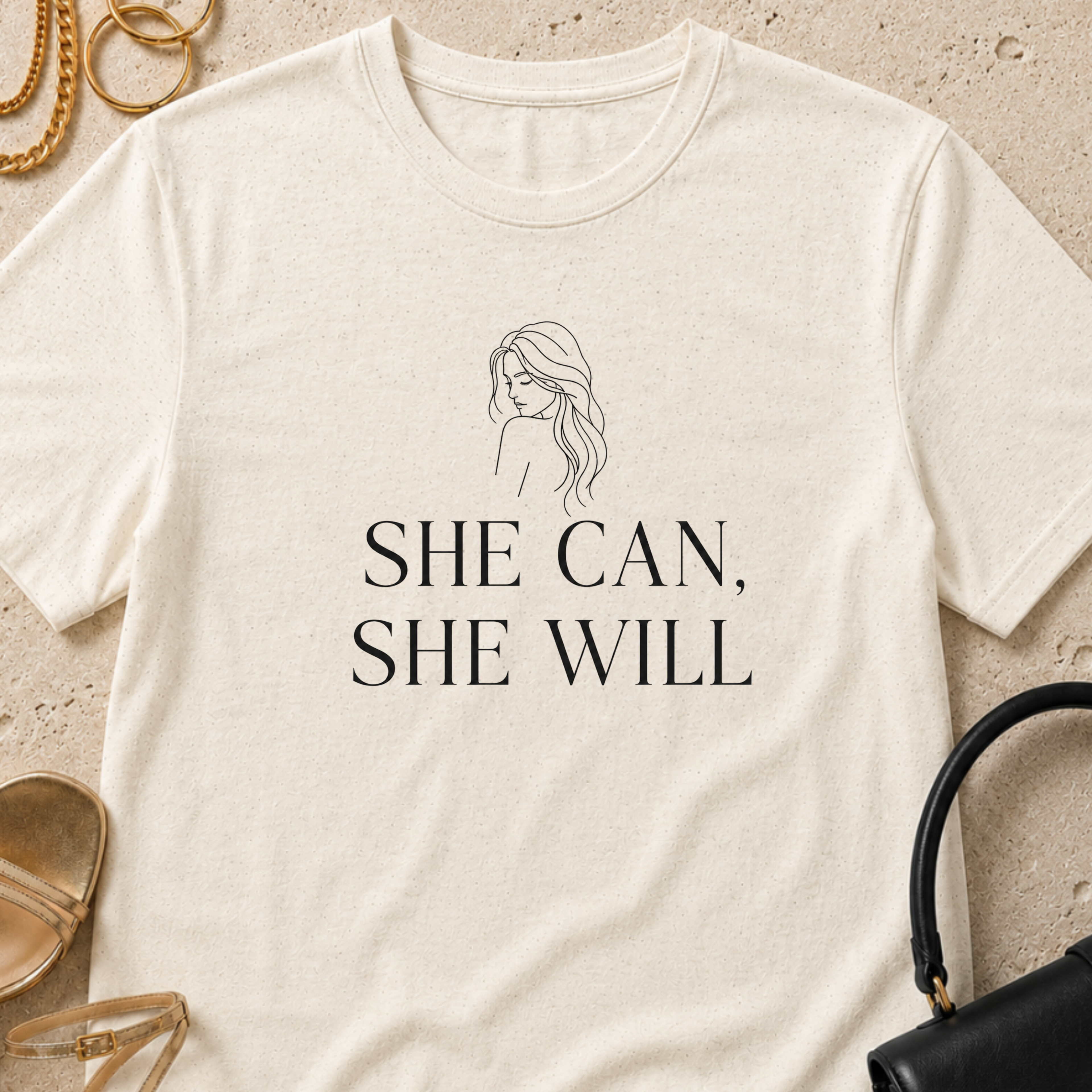 She Can, She Will - T-Shirt