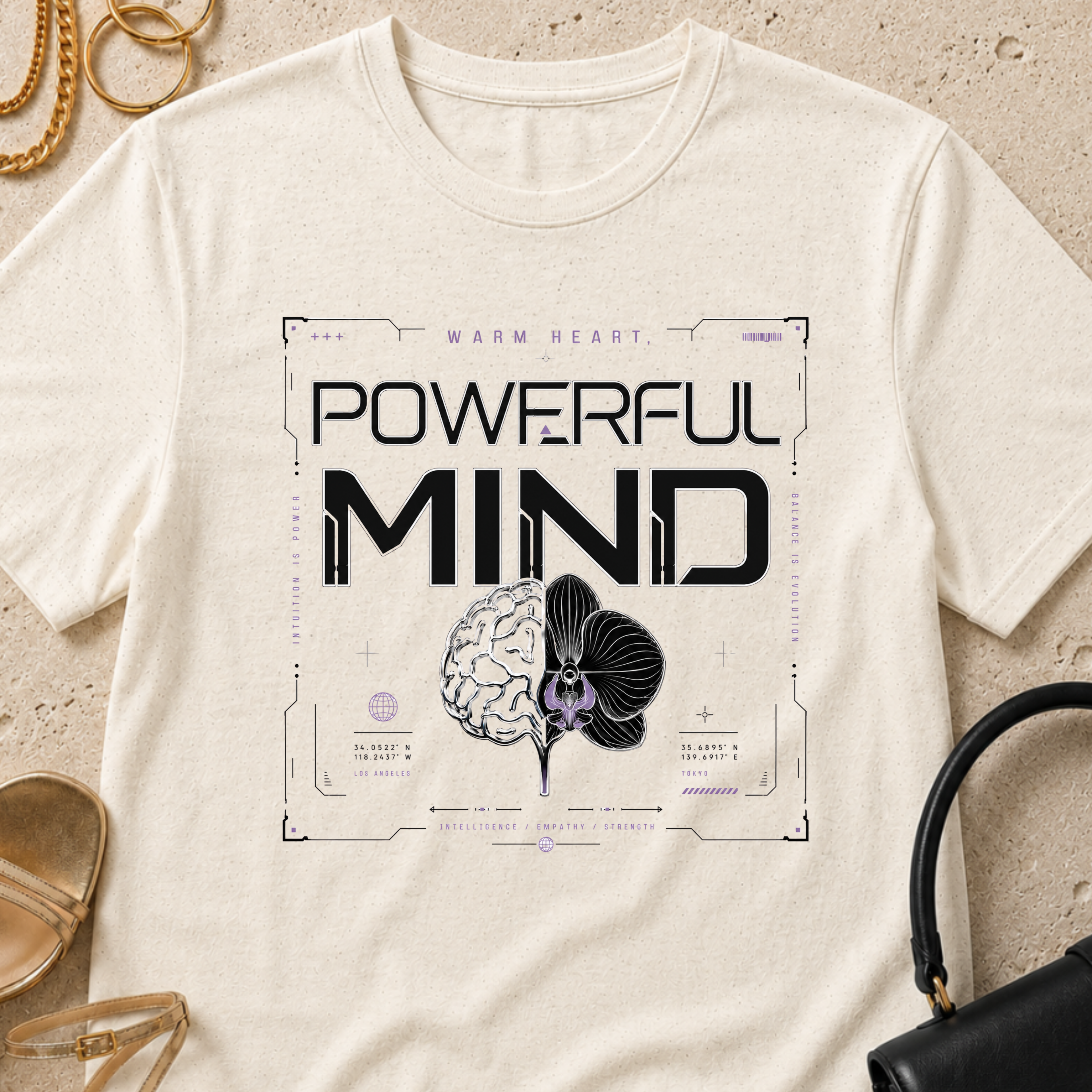 Warm Heart, Powerful Mind - T-Shirt