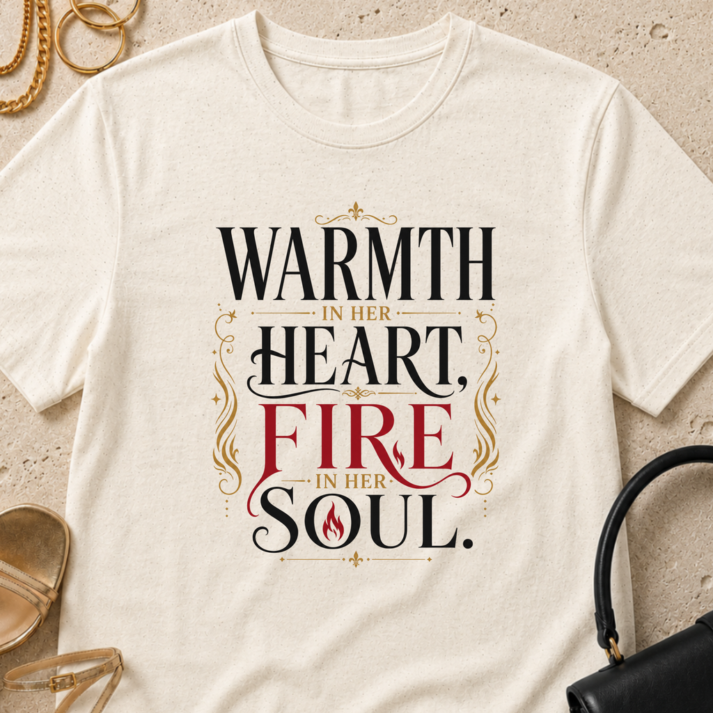 Warmth In Her Heart, Fire In Her Soul - T-Shirt