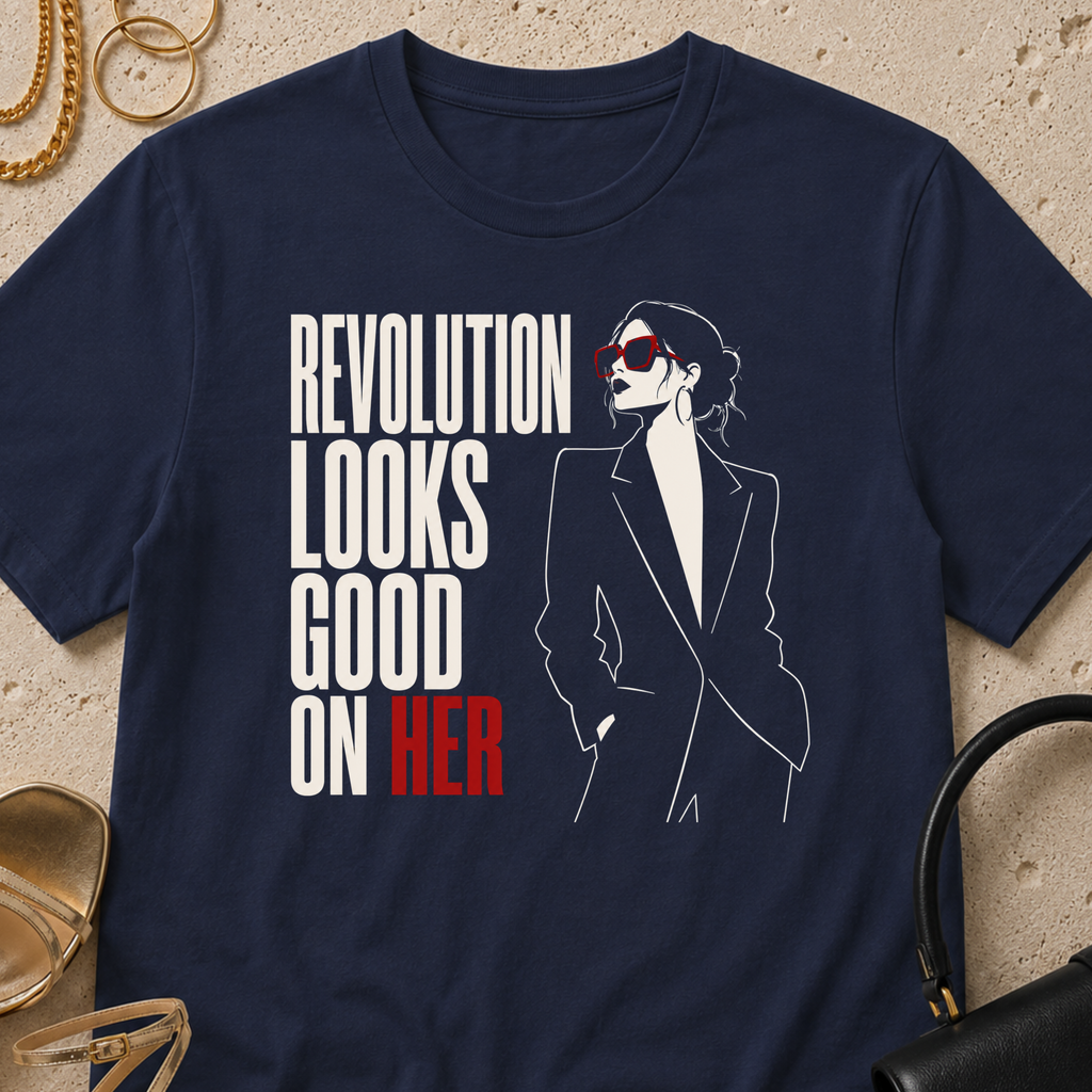 Revolution Looks Good on Her - T-Shirt