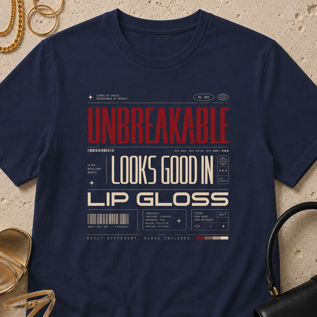 Unbreakable Looks Good In Lip Gloss - T-Shirt