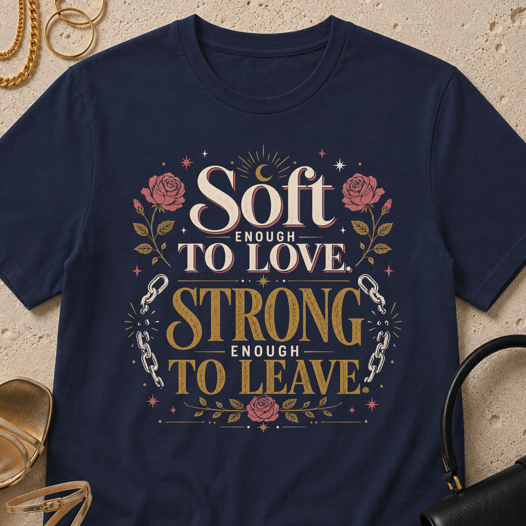 Soft Enough to Love, Strong Enough to Leave - T-Shirt