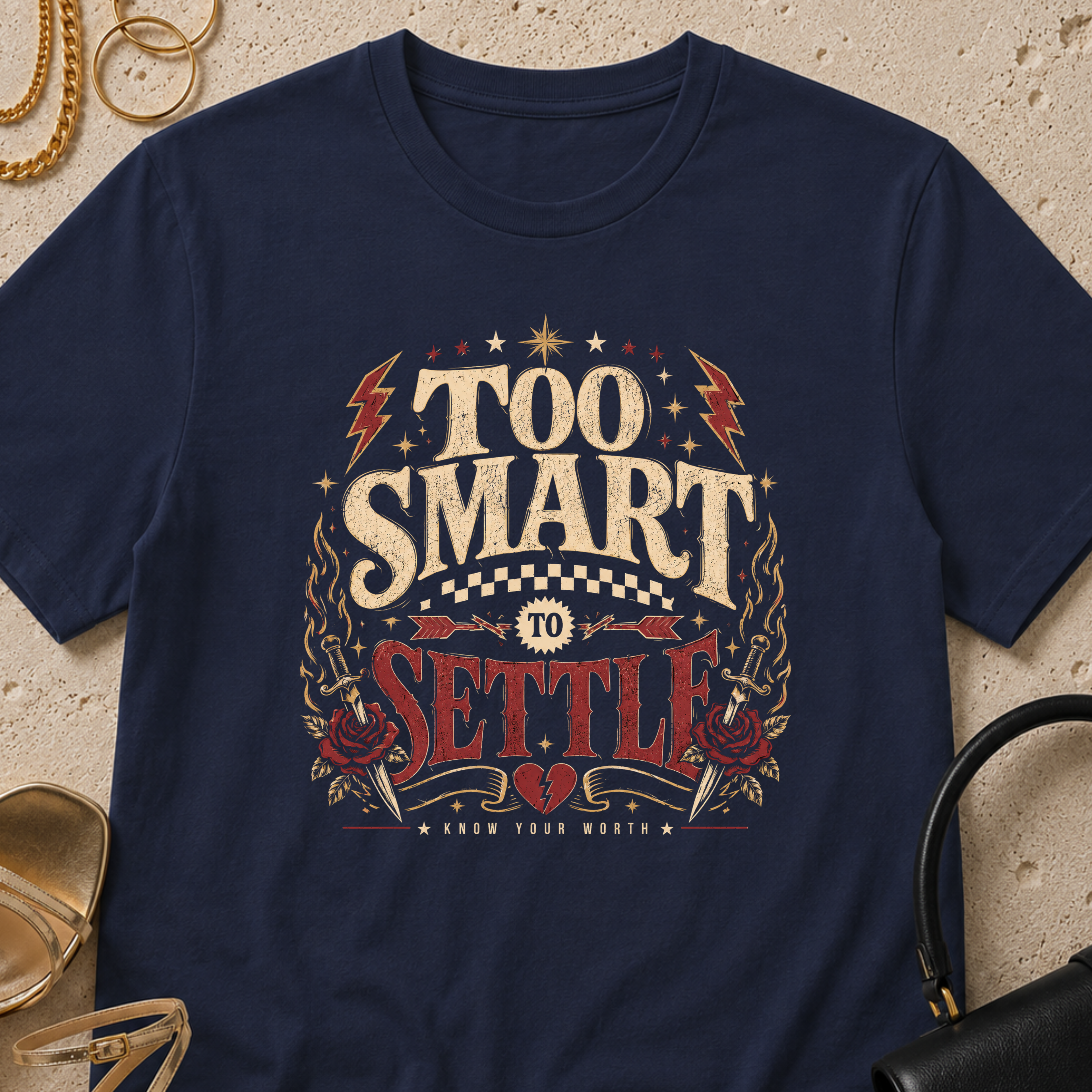 Too Smart to Settle - T-Shirt