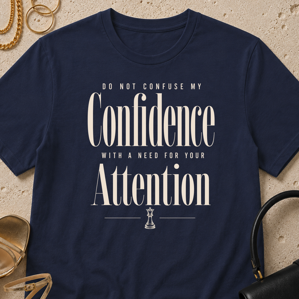 Confidence, Not a Need for Attention - T-Shirt