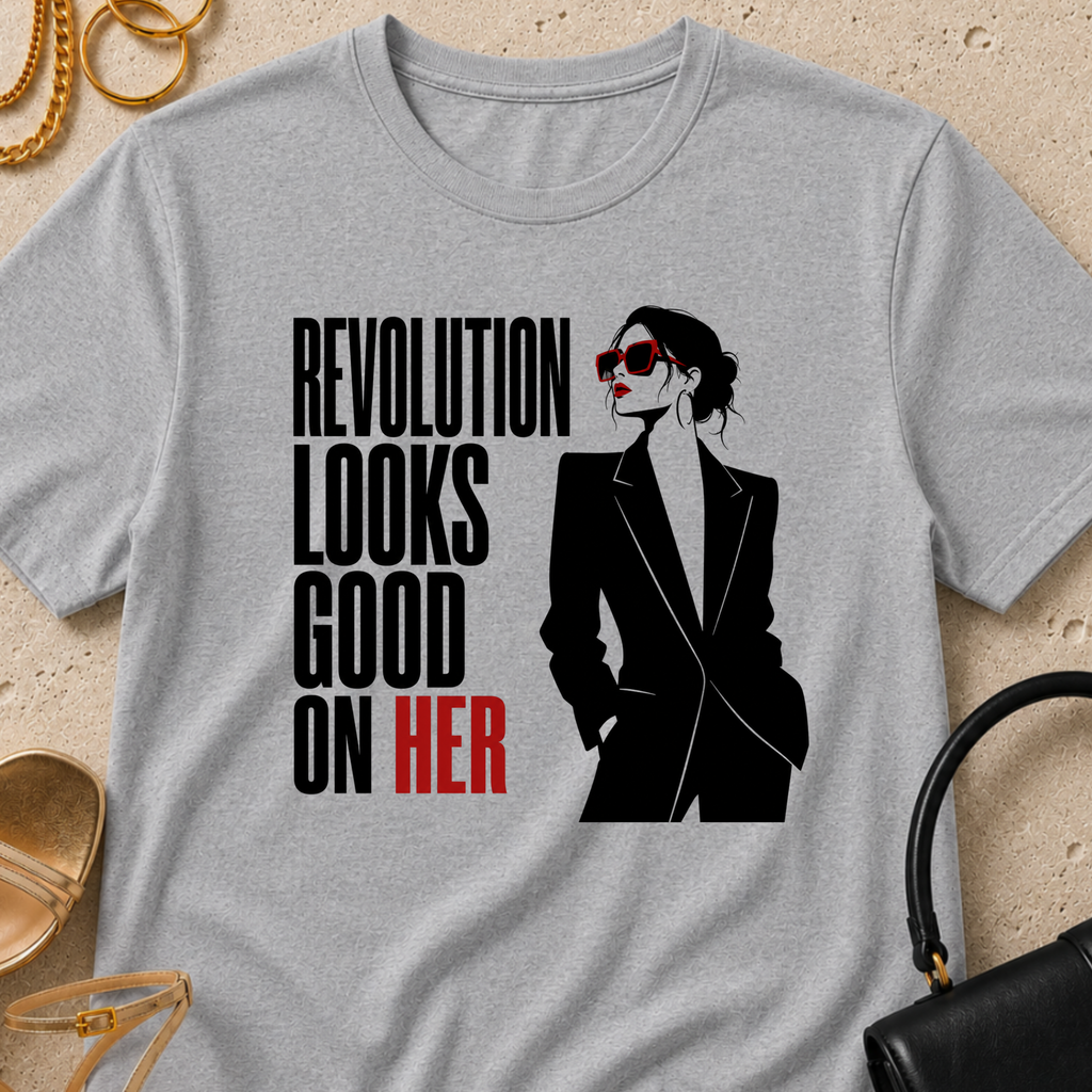 Revolution Looks Good on Her - T-Shirt
