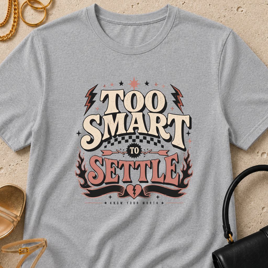 Too Smart to Settle - T-Shirt