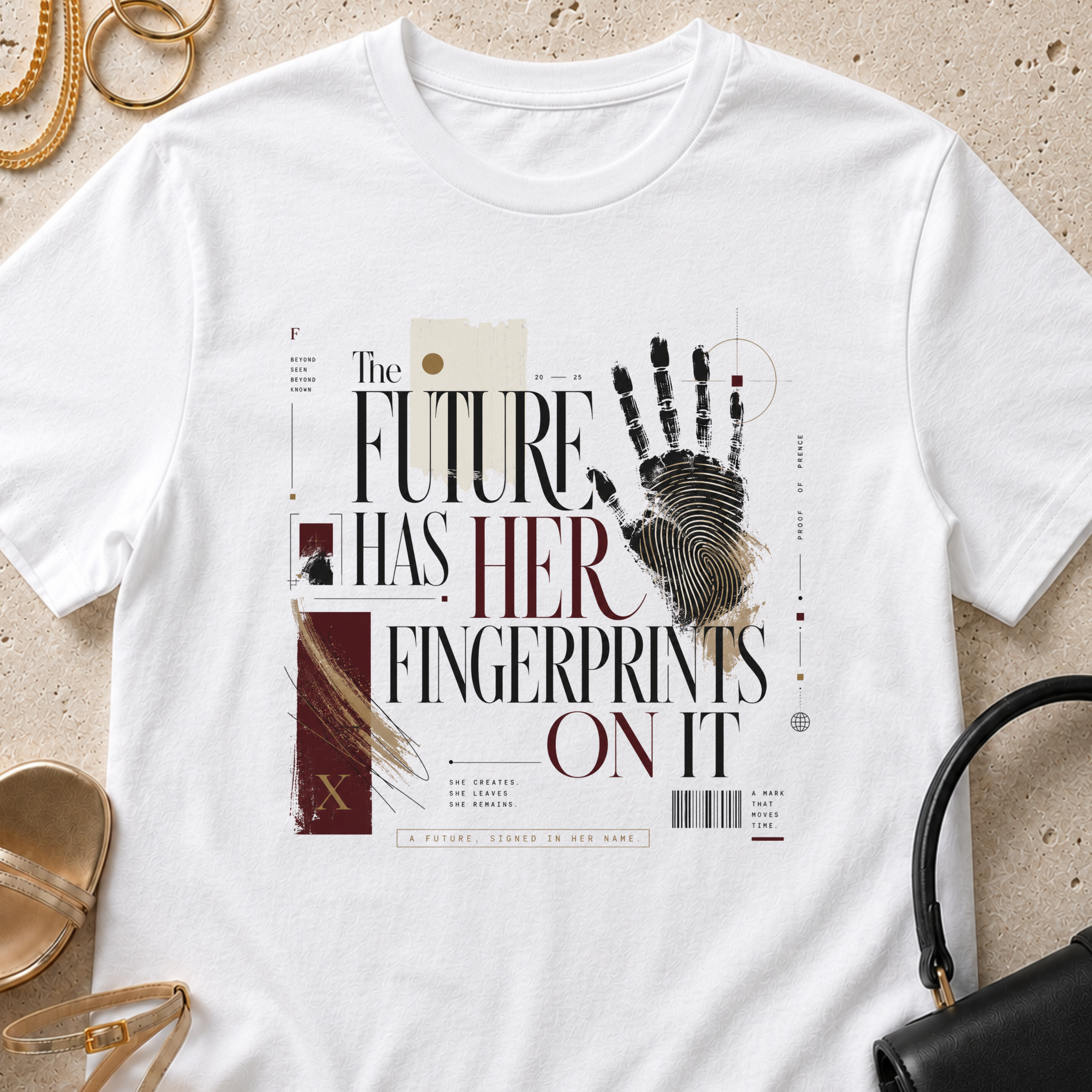 The Future Has Her Fingerprints On It - T-Shirt