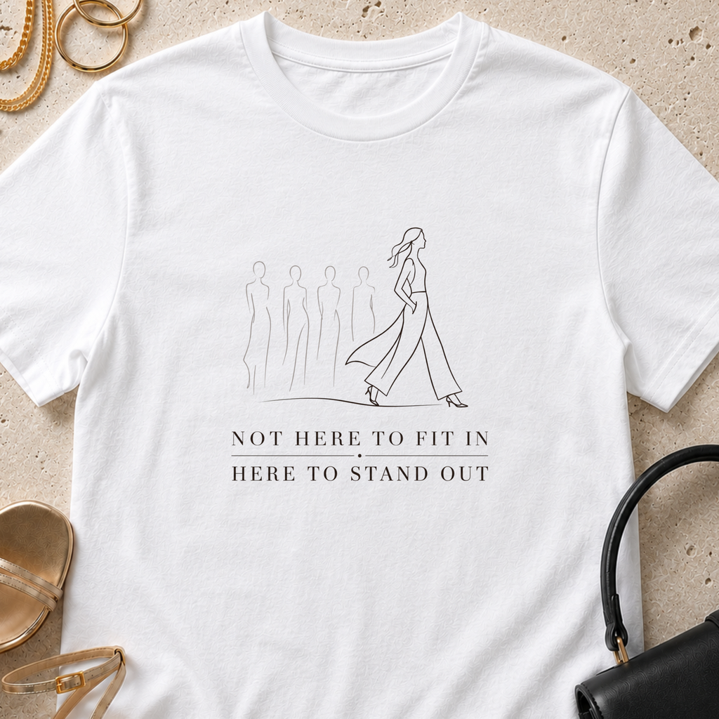 Not Here to Fit In, Here to Stand Out - T-Shirt