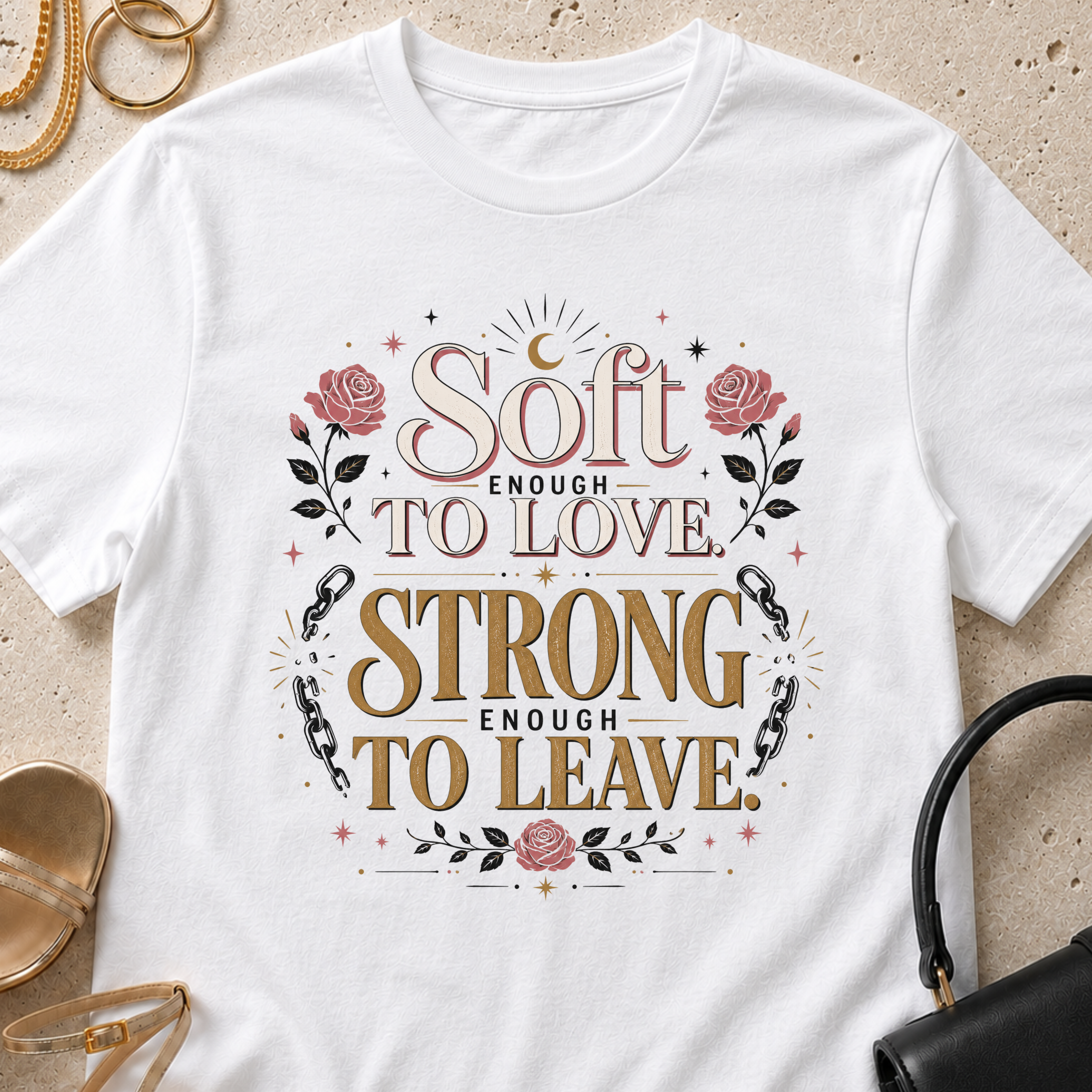 Soft Enough to Love, Strong Enough to Leave - T-Shirt