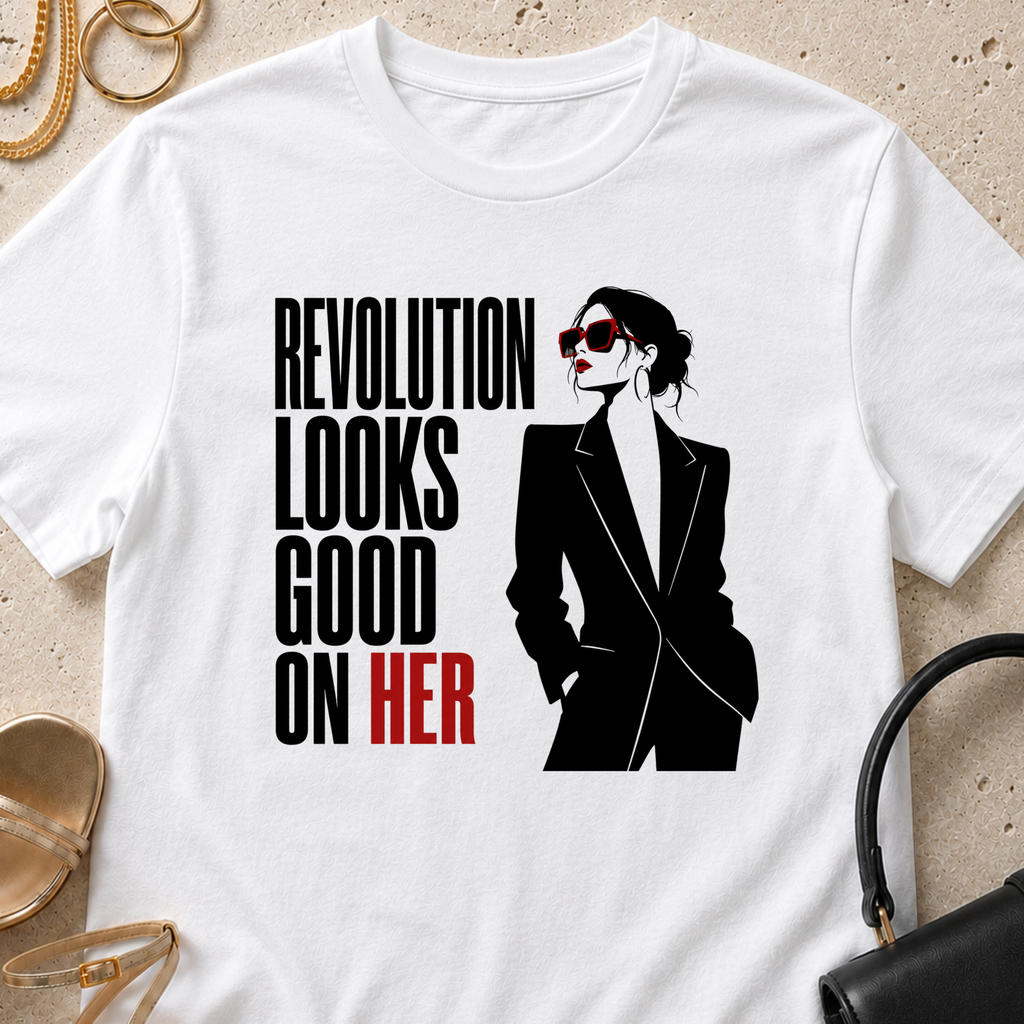 Revolution Looks Good on Her - T-Shirt